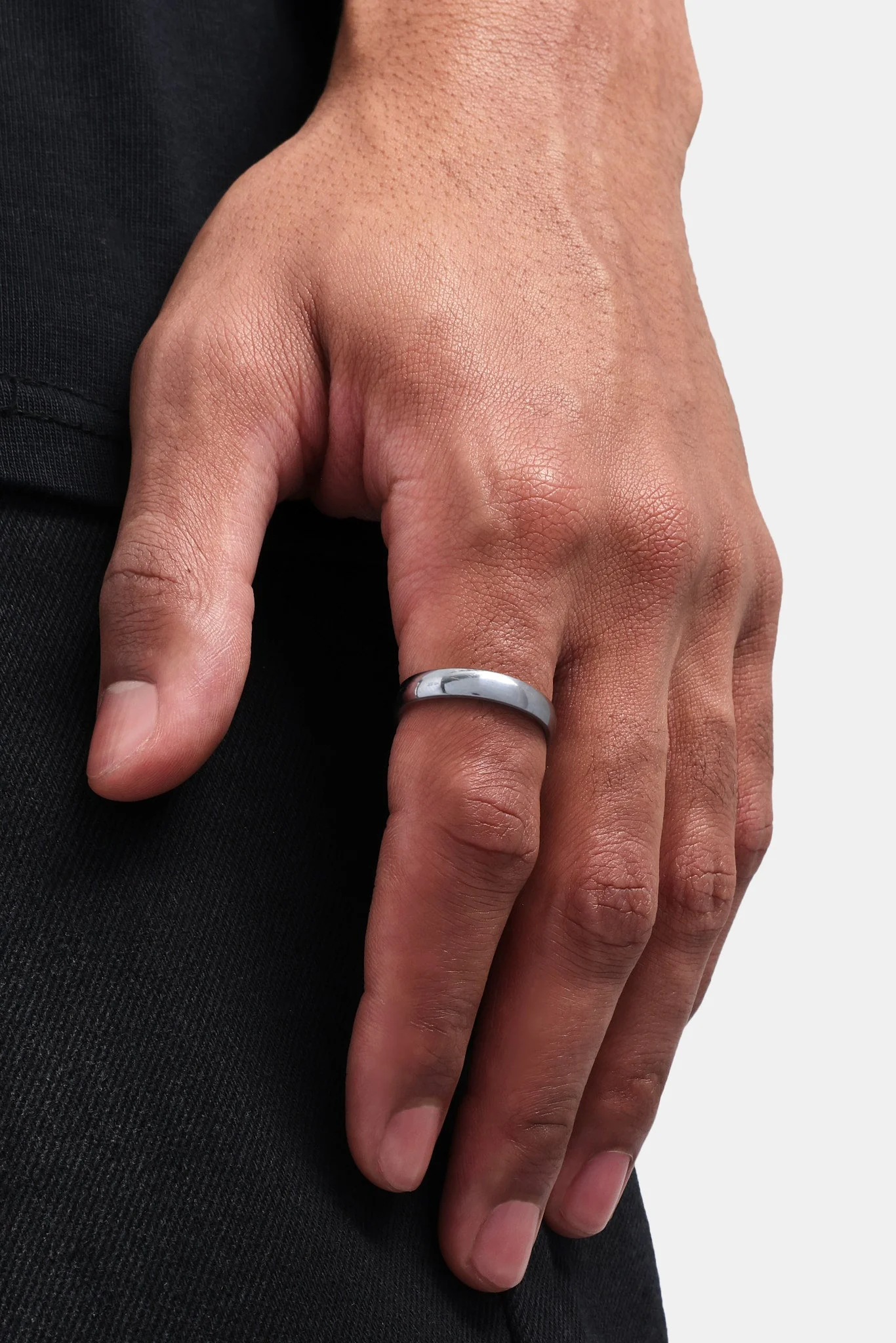 925 4mm Sterling Silver Polished Ring - Image 2