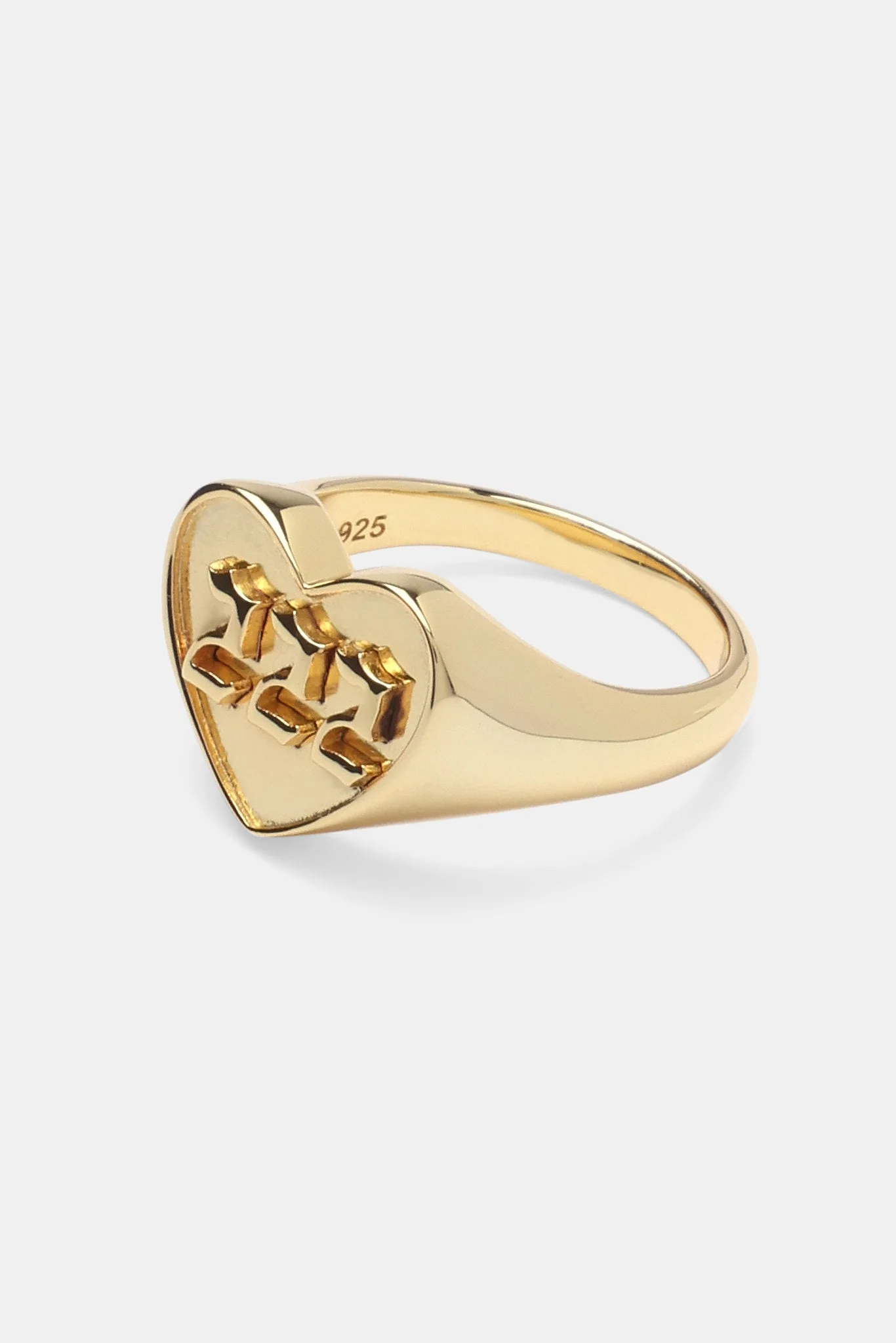 925 Polished 222 Ring - Gold - Image 3
