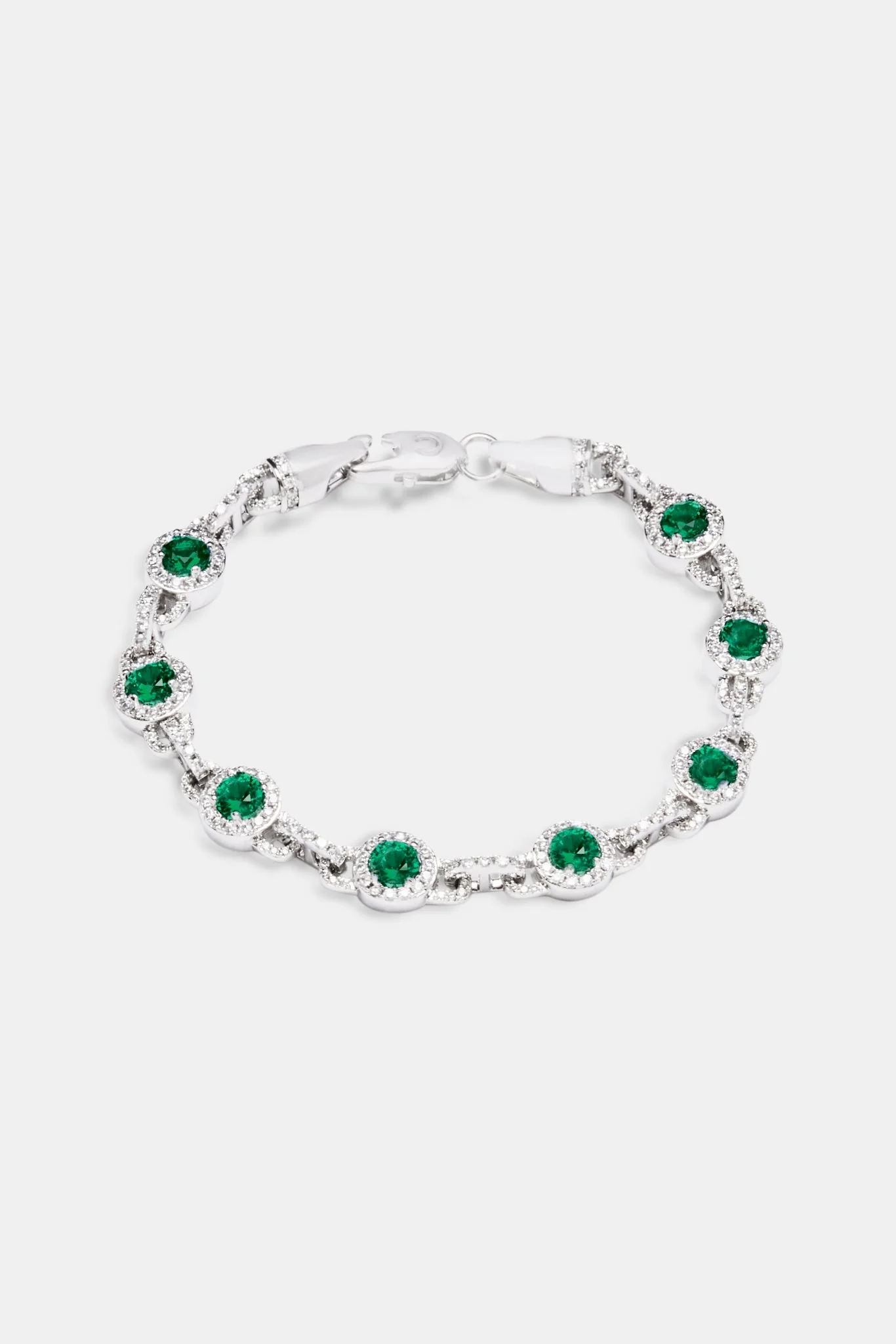 9mm Green Centre Link Bracelet - Image 2