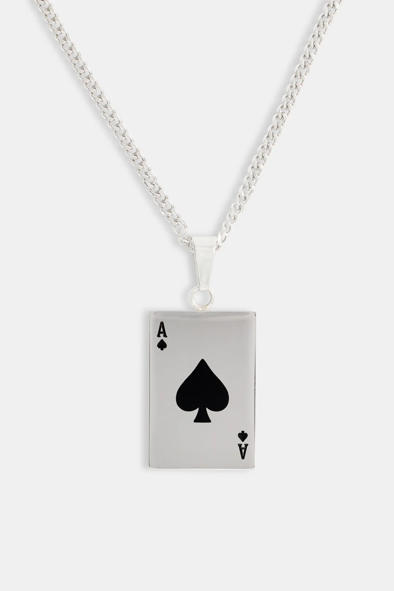 Ace Card 3mm Curb Chain Necklace - Image 3