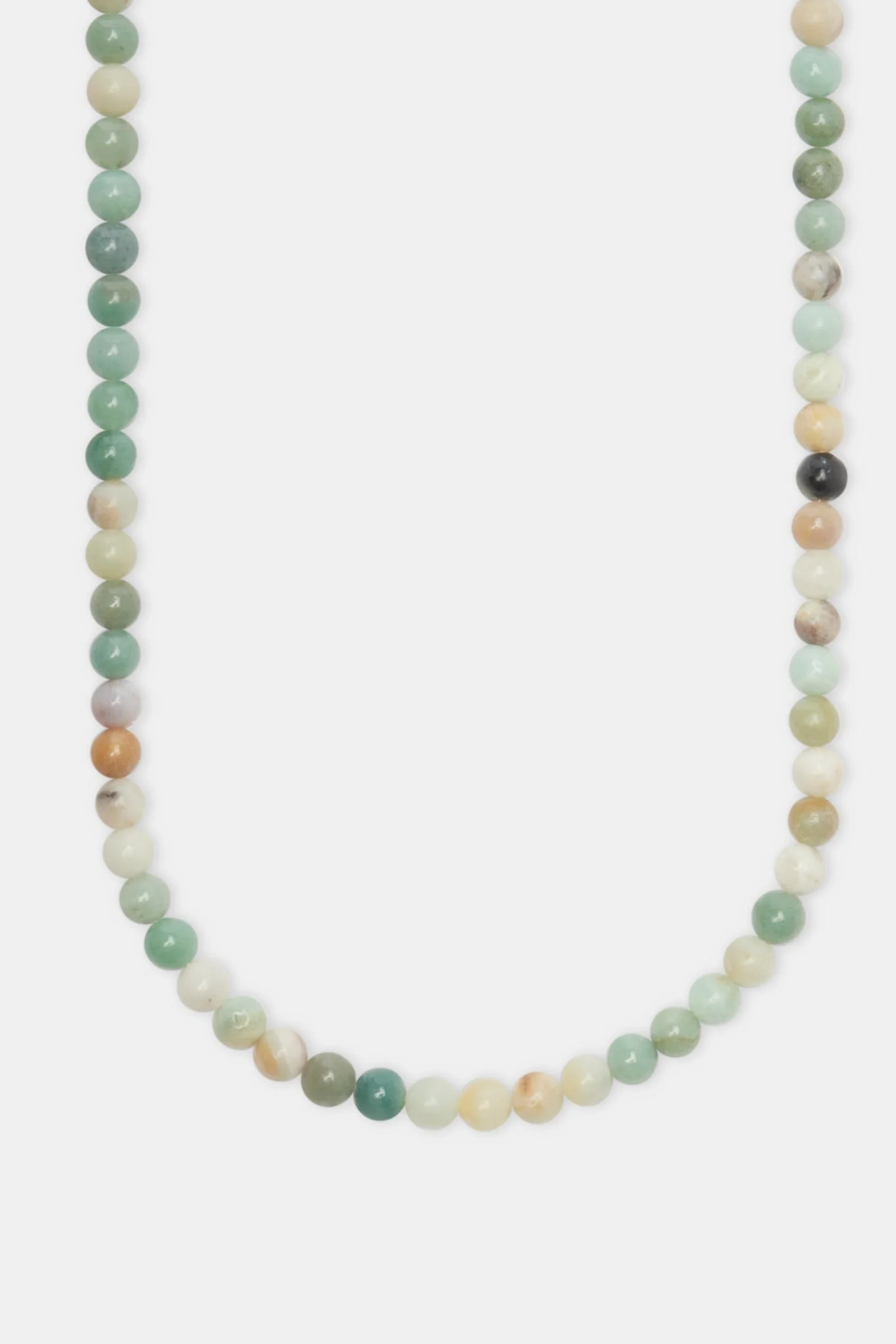 Amazonite Bead Necklace - White - Image 2
