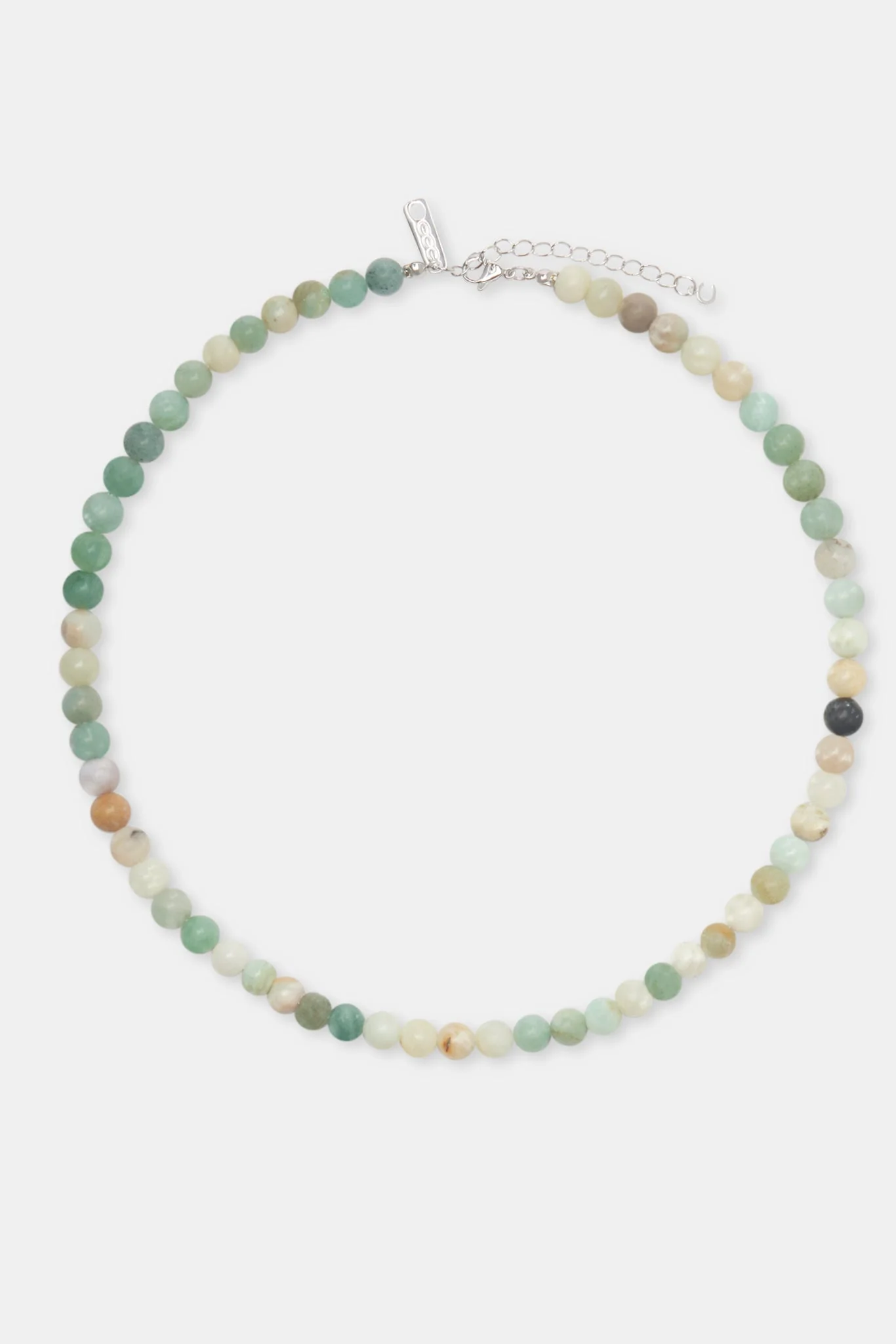 Amazonite Bead Necklace - White - Image 5