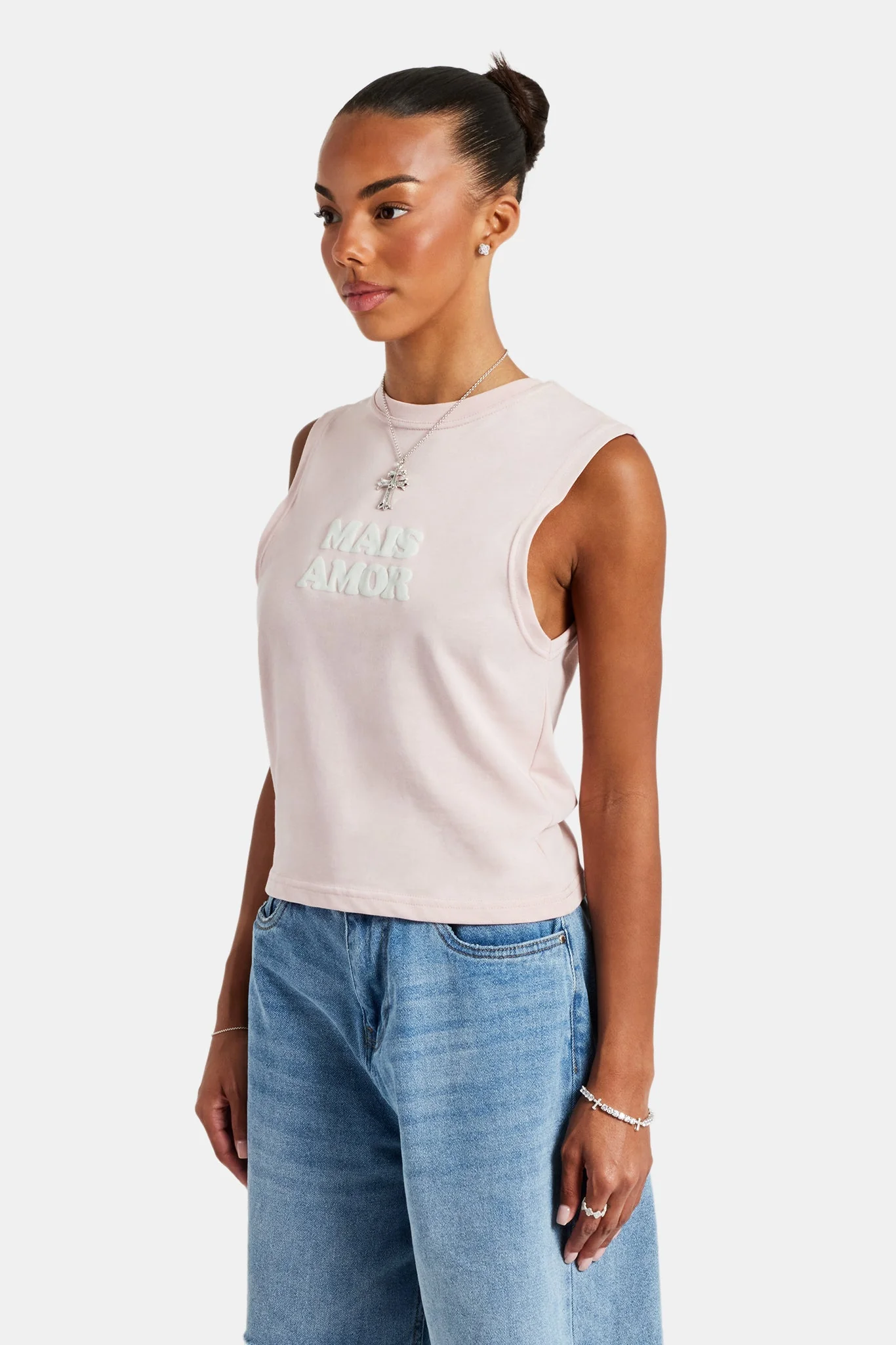 Amour Tank Top - Dusty Pink - Image 3