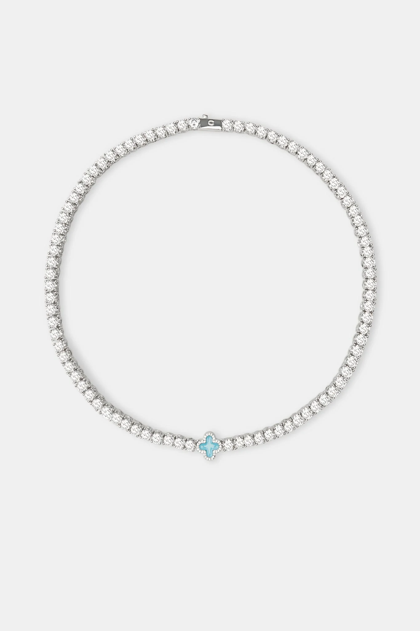 Baby Blue Motif Tennis Chain - Image 3