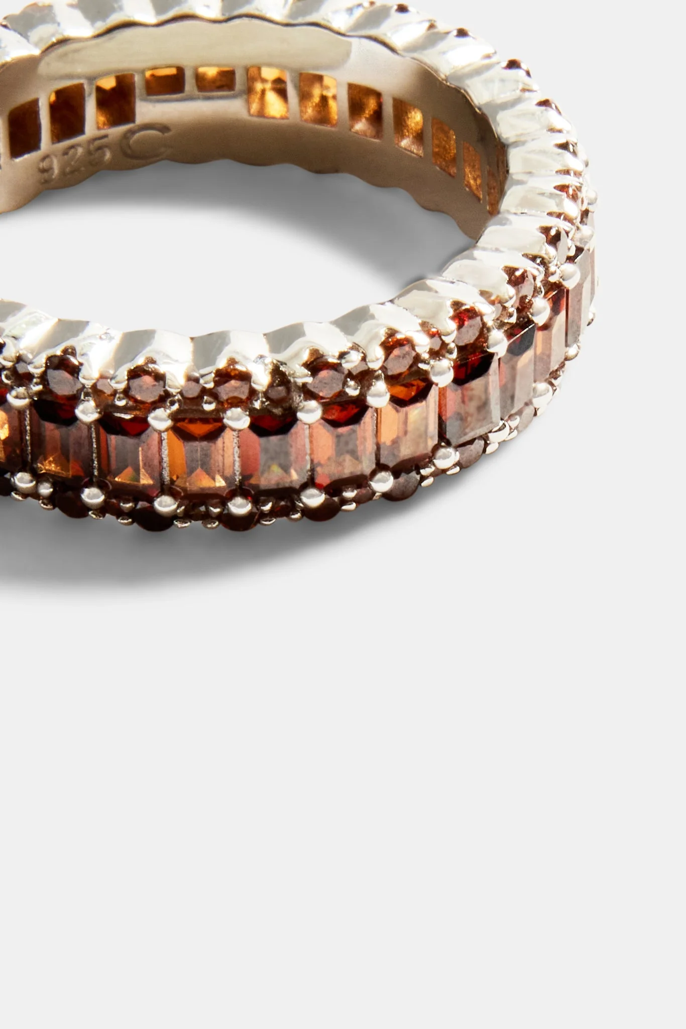 Baguette Band Ring - Coffee - Image 3