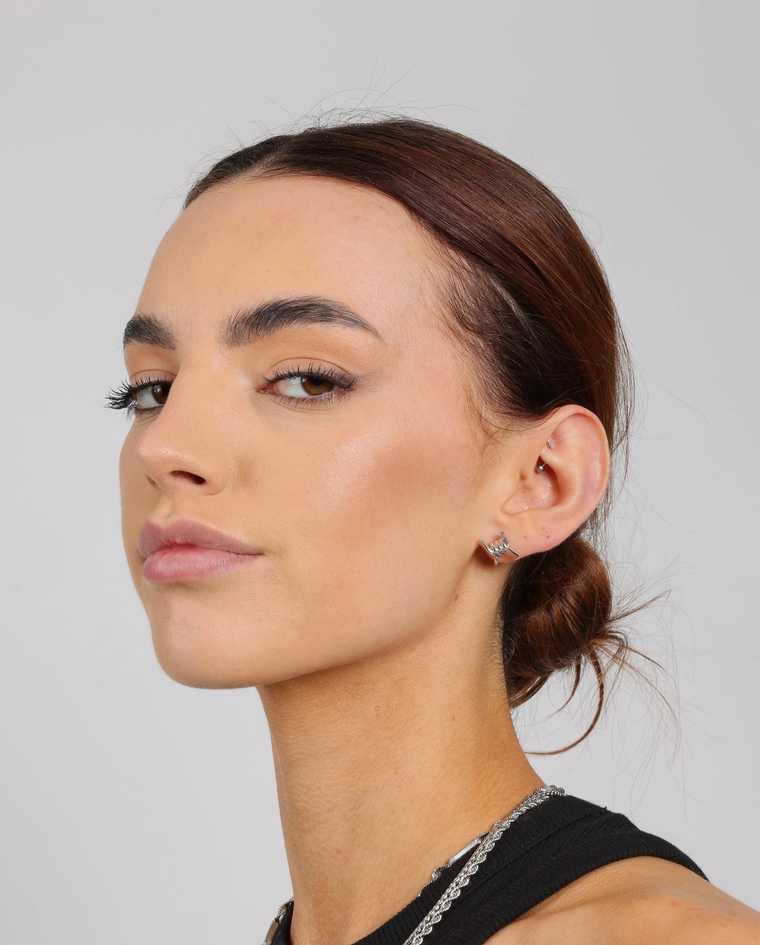Barbed Wire Stud Earrings - Image 2