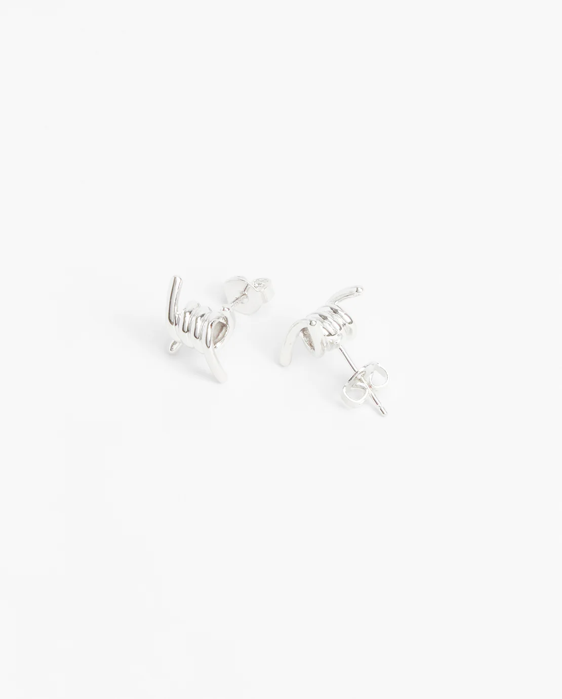 Barbed Wire Stud Earrings - Image 3