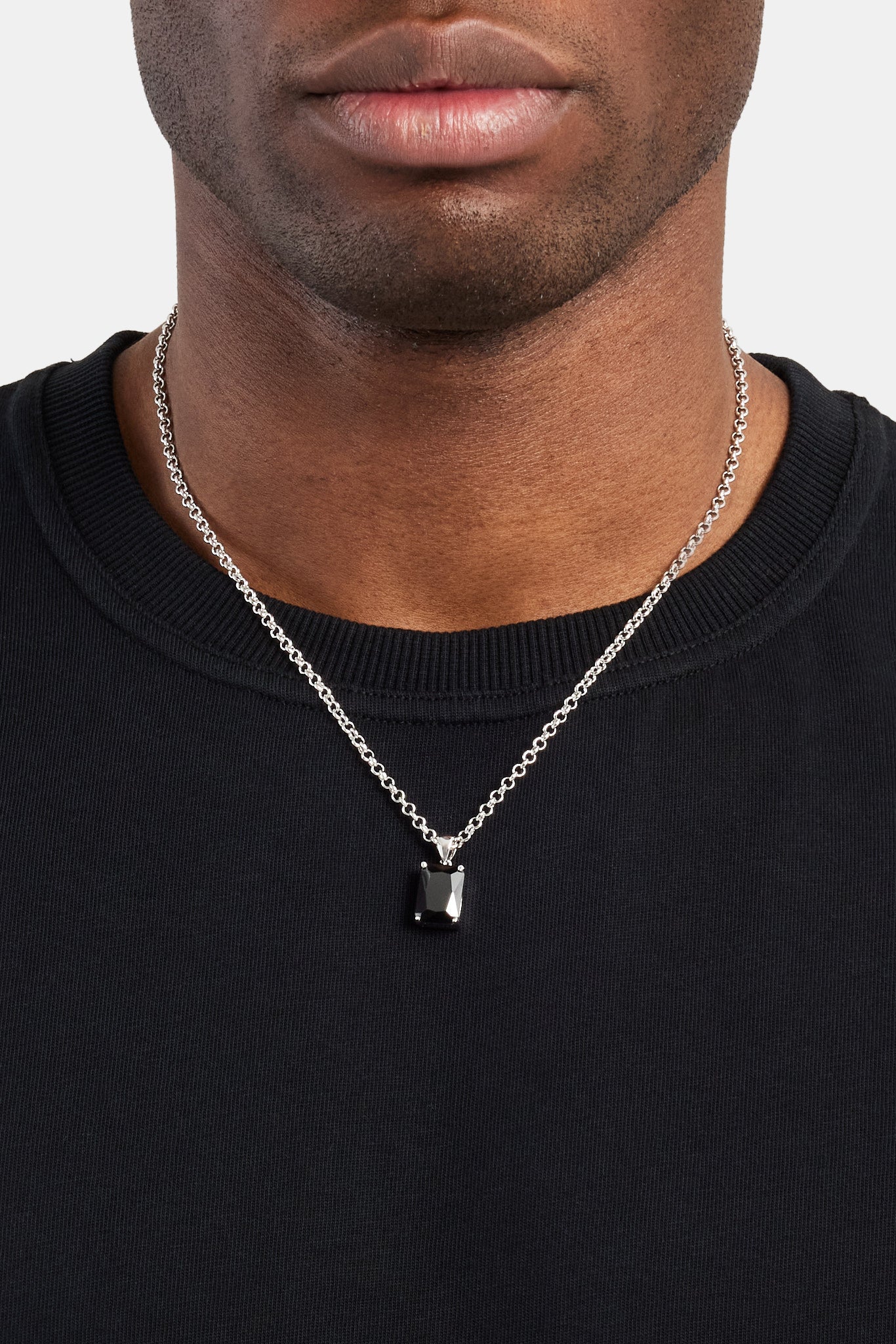 Black Gemstone Necklace - Image 2