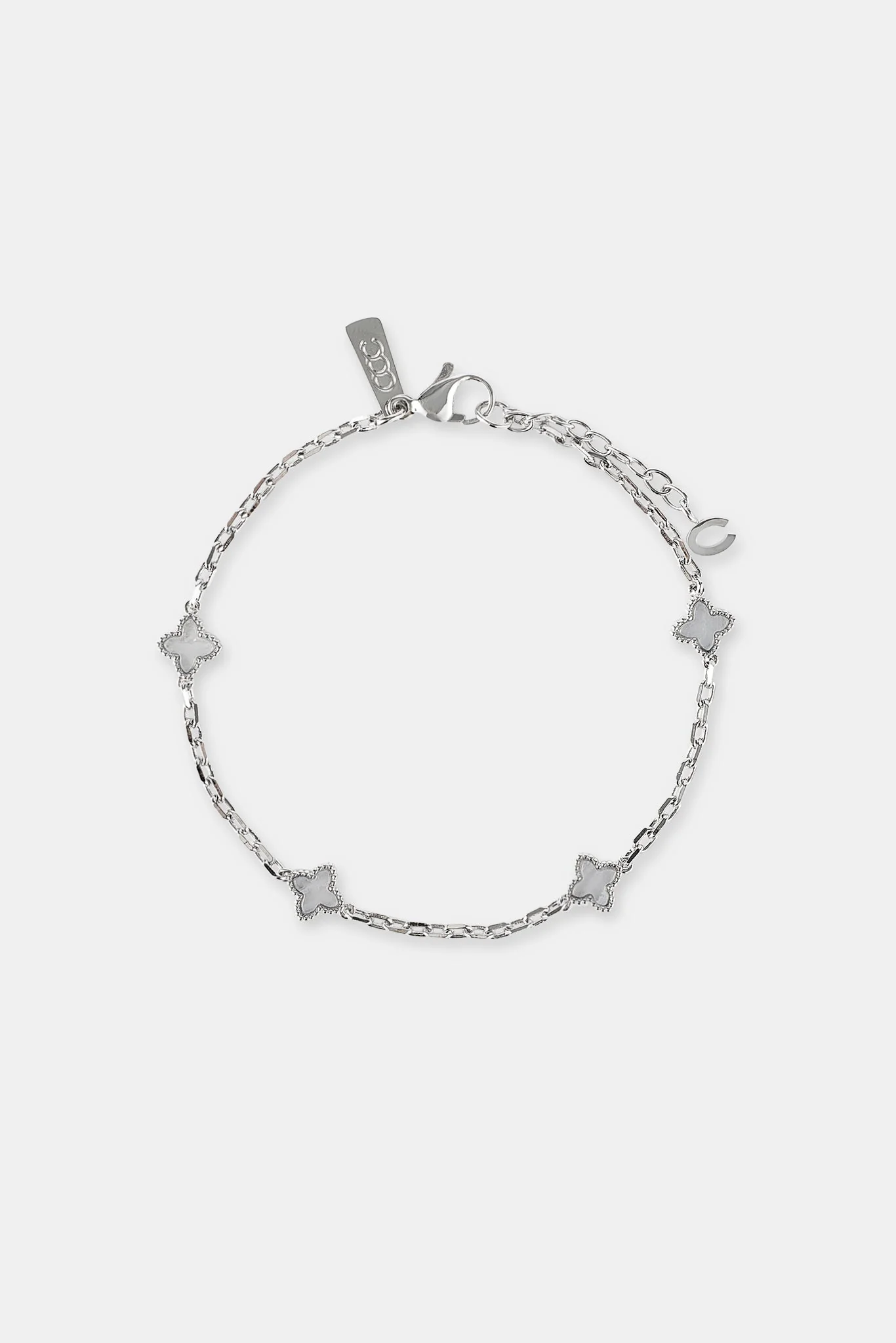 Blue Agate Motif Rolo Bracelet - 8mm - Image 2