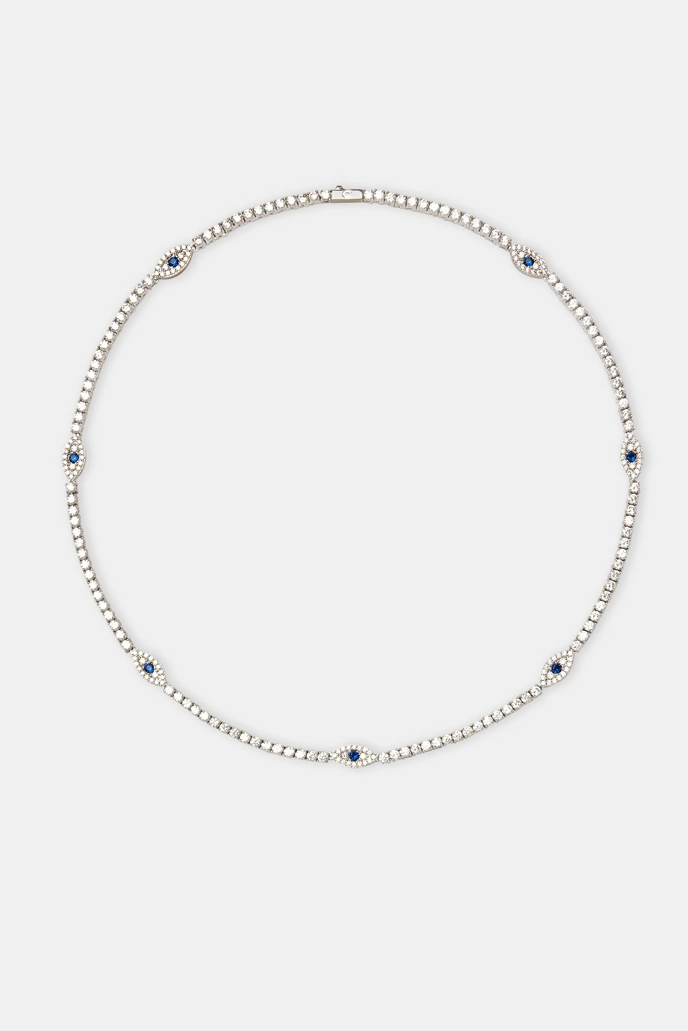 Blue Evil Eye Tennis Chain - 3mm - Image 4