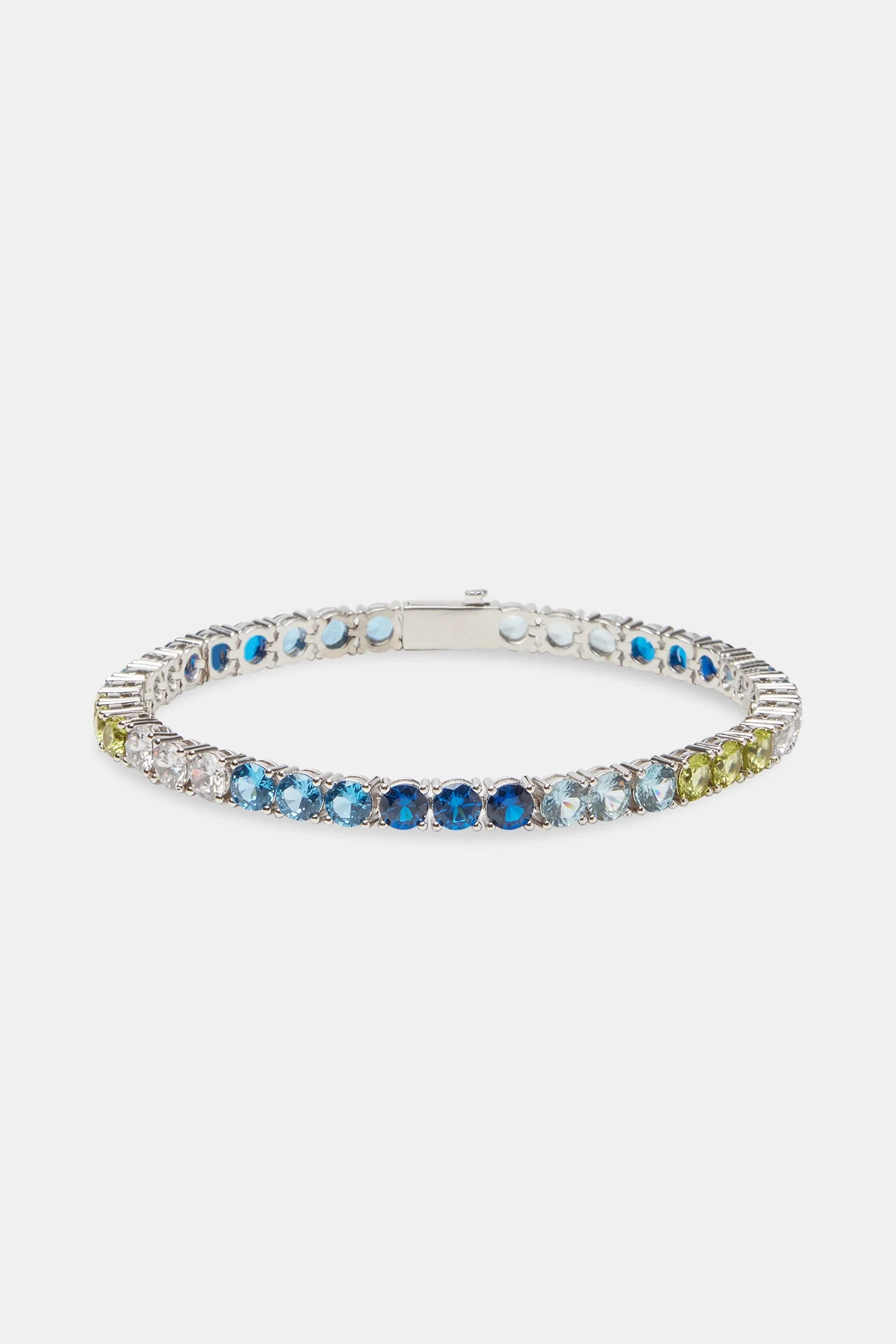 Blue & Green Ombre Tennis Bracelet - 5mm - Image 2