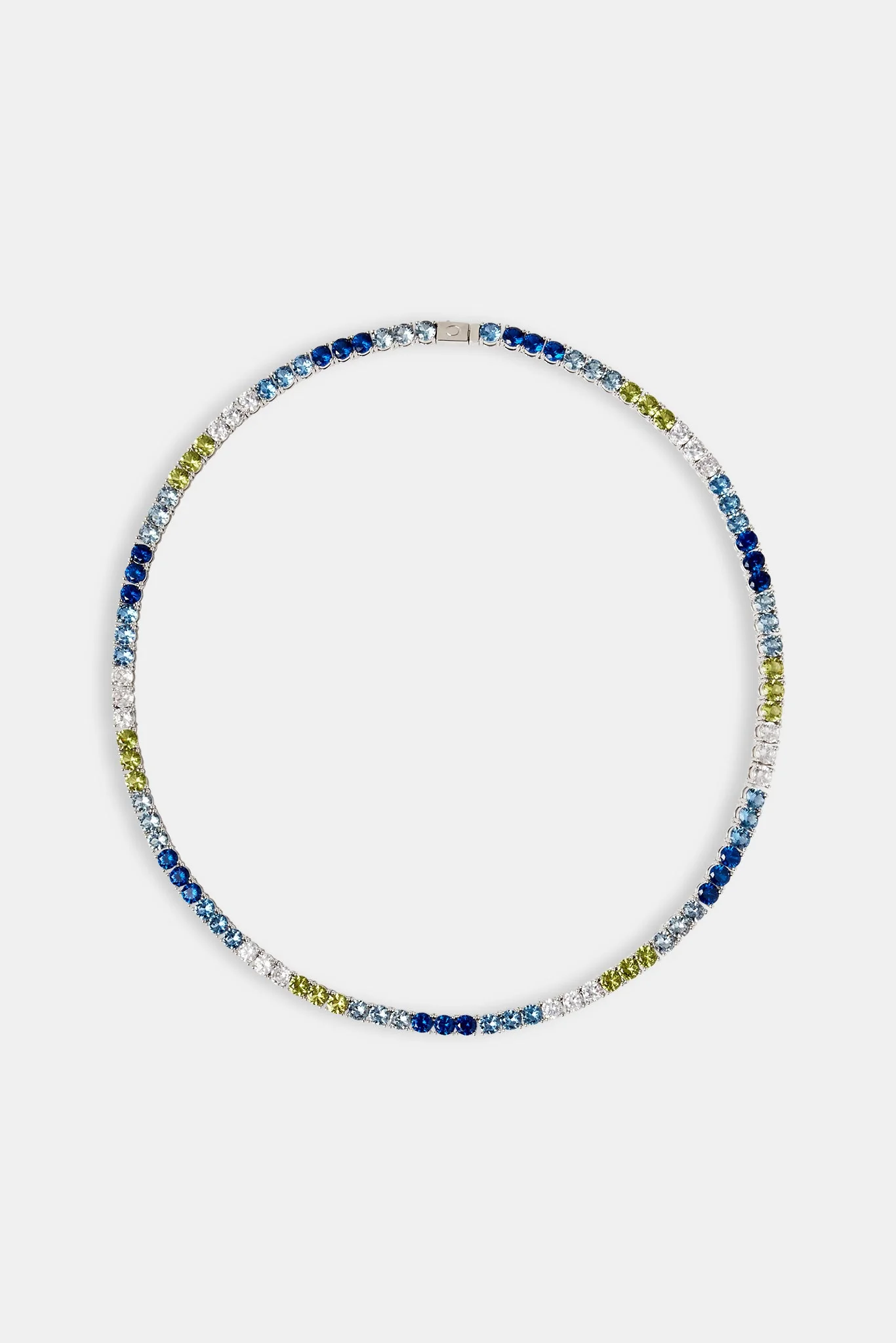 Blue & Green Ombre Tennis Chain - 5mm - Image 2
