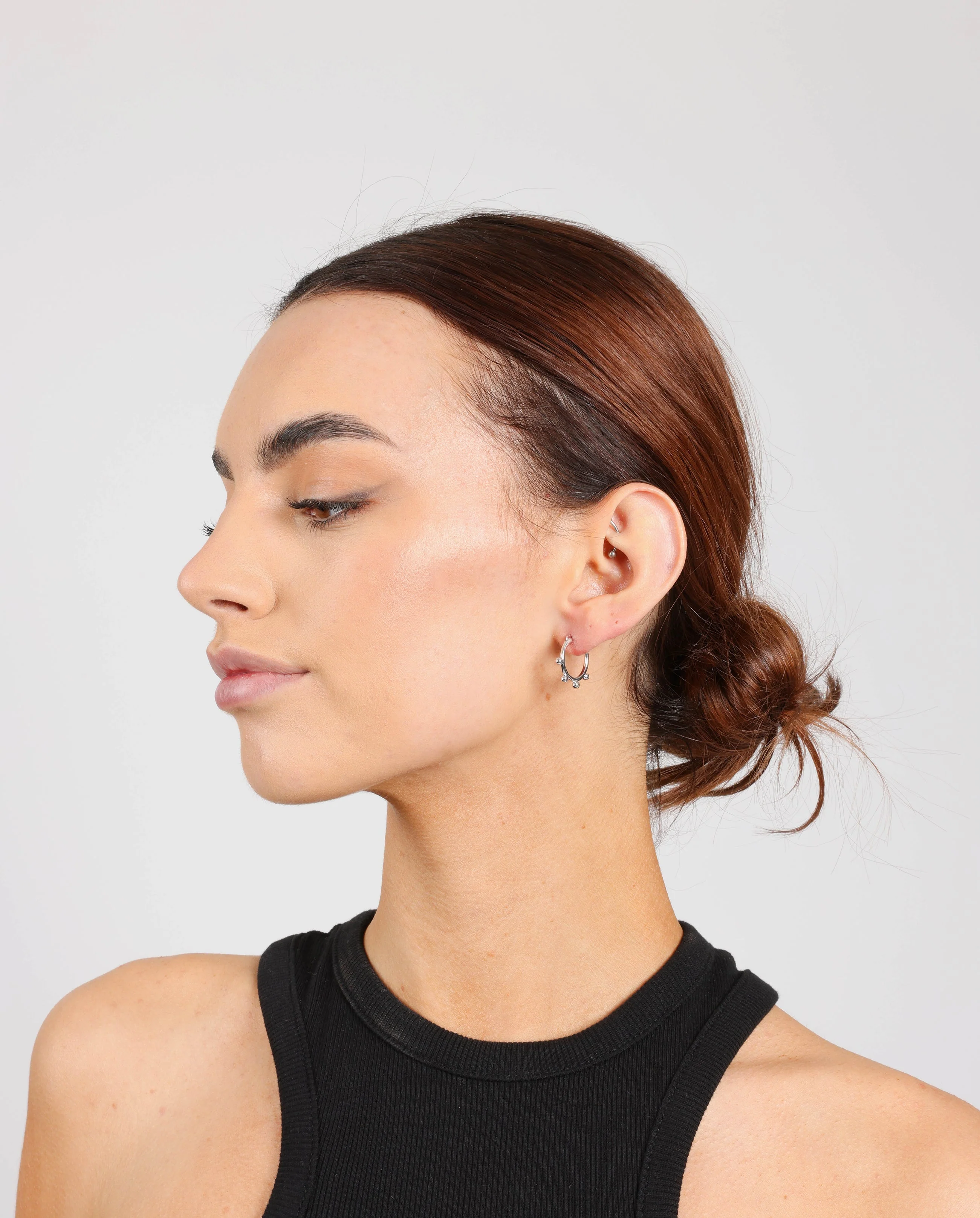 Bobble Hoop Earrings - Image 2