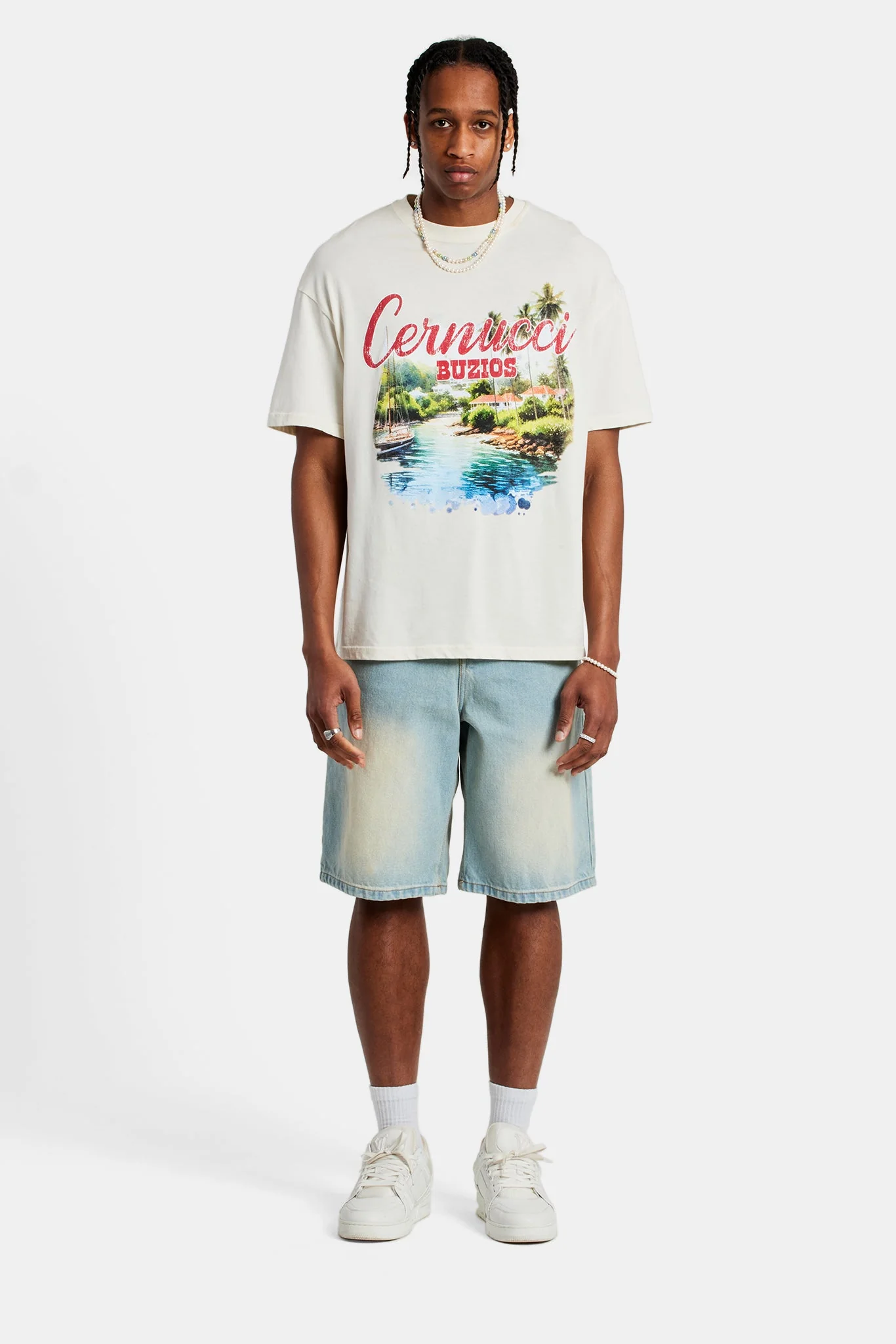 Buzios Oversized T-Shirt - Off White - Image 4