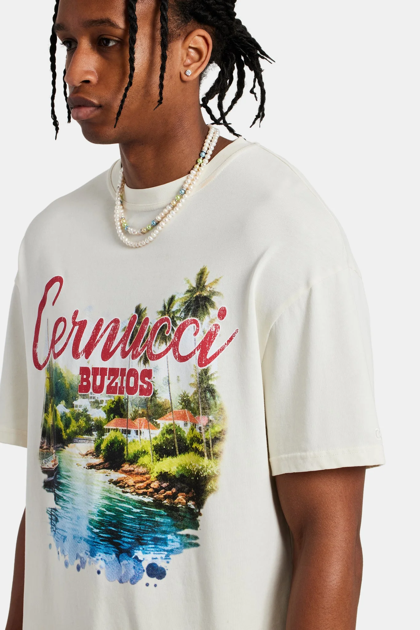 Buzios Oversized T-Shirt - Off White - Image 5
