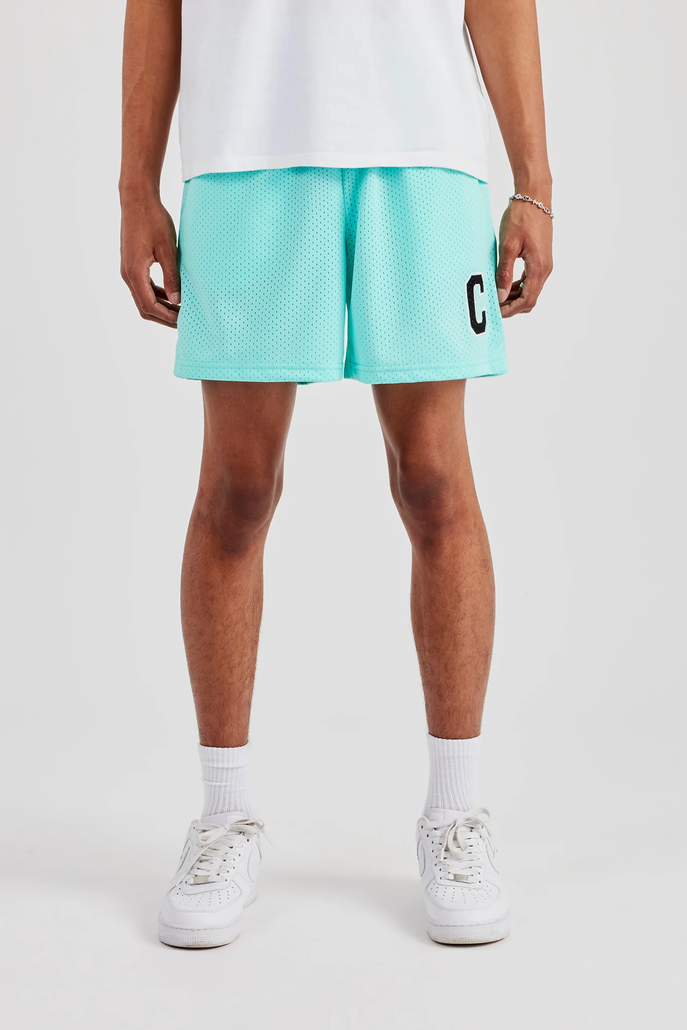 C Mesh Shorts - Aqua - Image 2