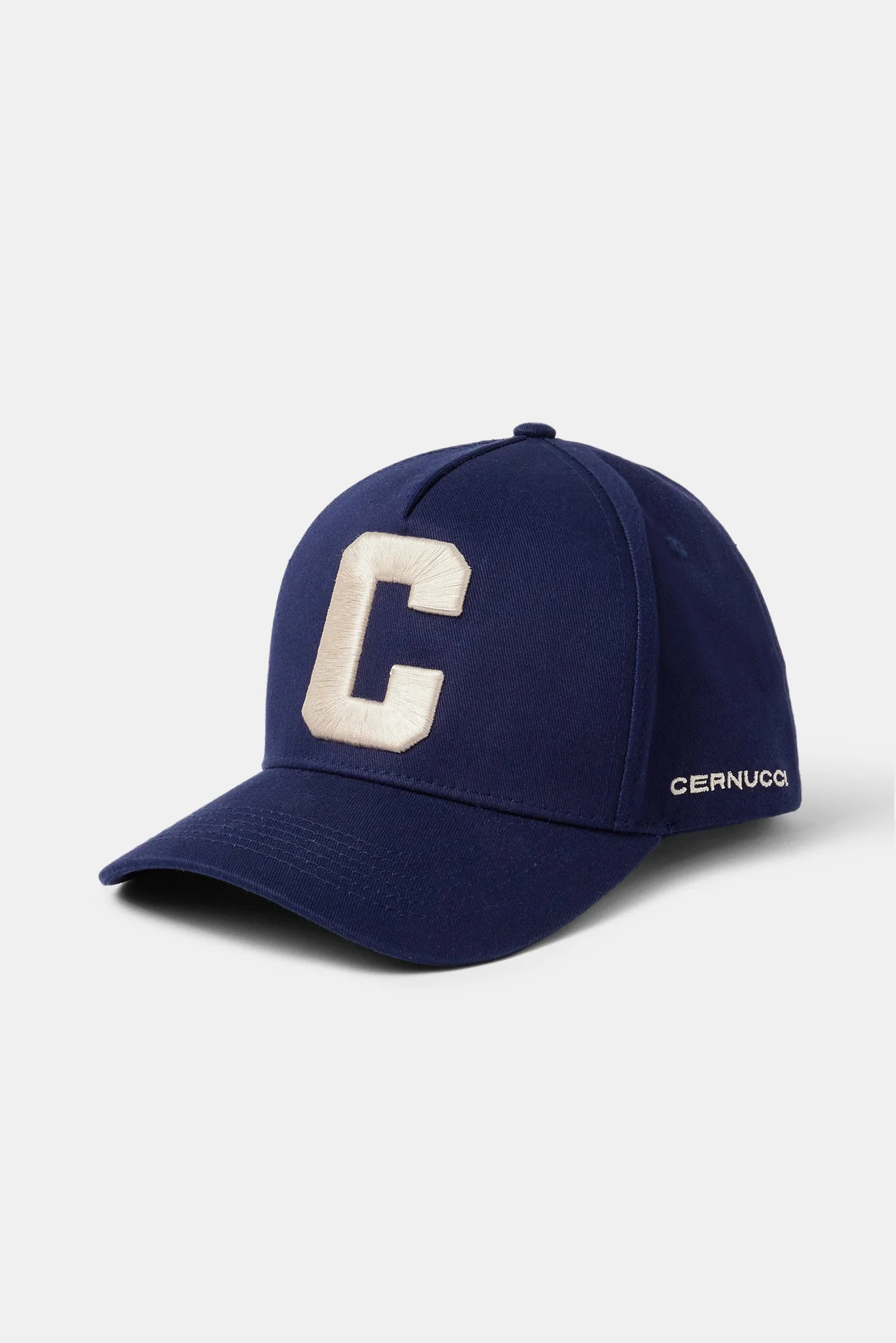 C Off White Embroidered Hat - Navy - Image 2