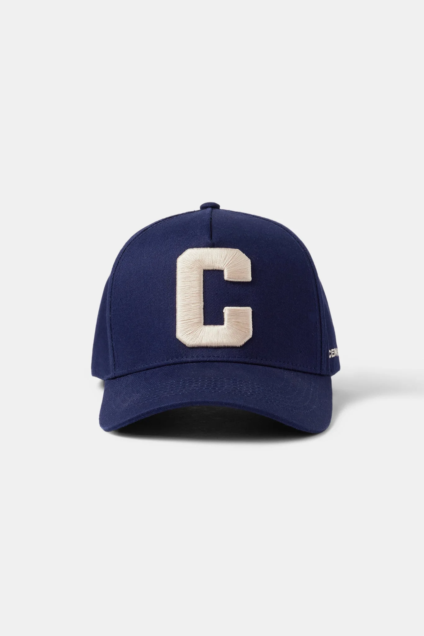 C Off White Embroidered Hat - Navy - Image 4