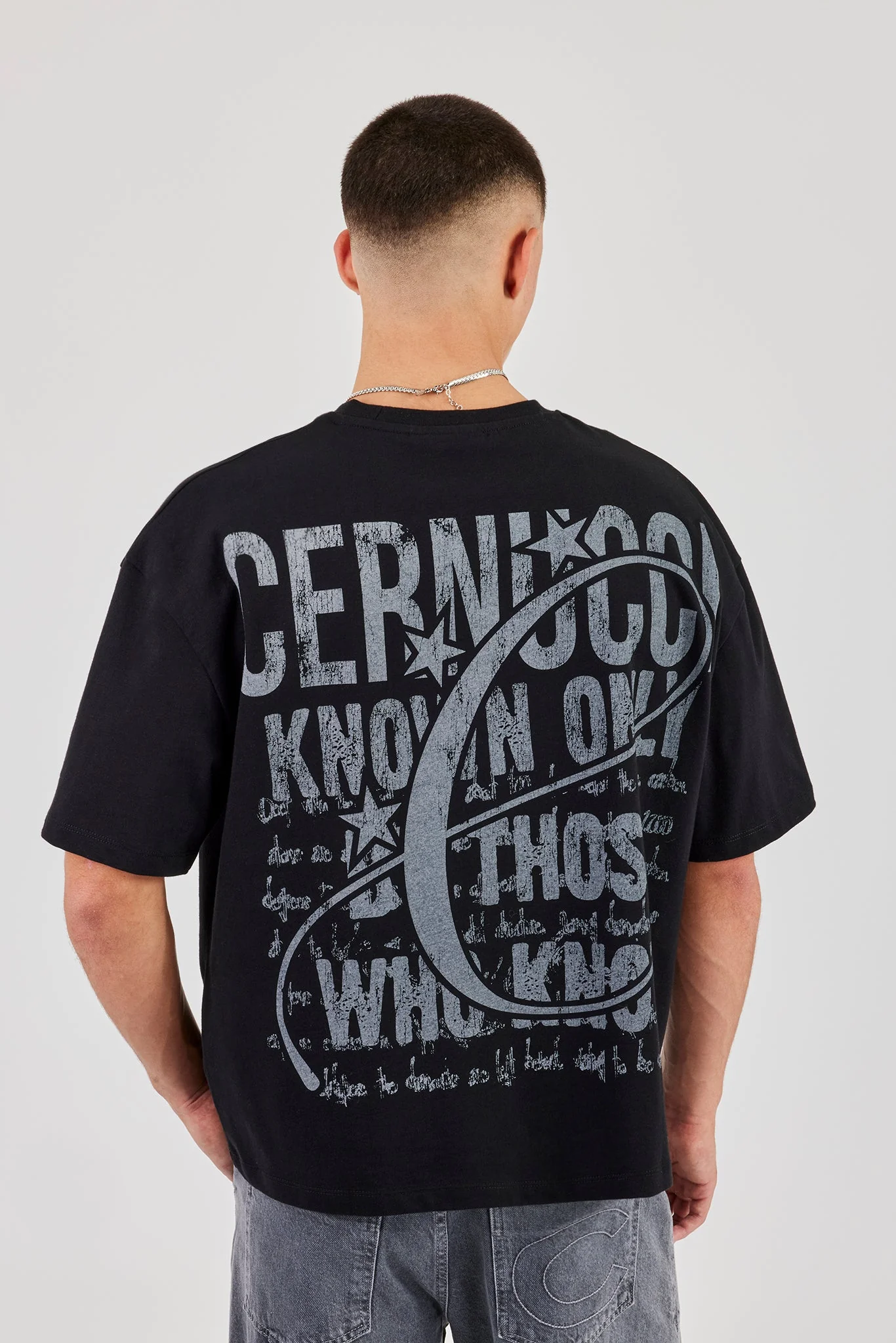 C Star Boxy T-Shirt - Black