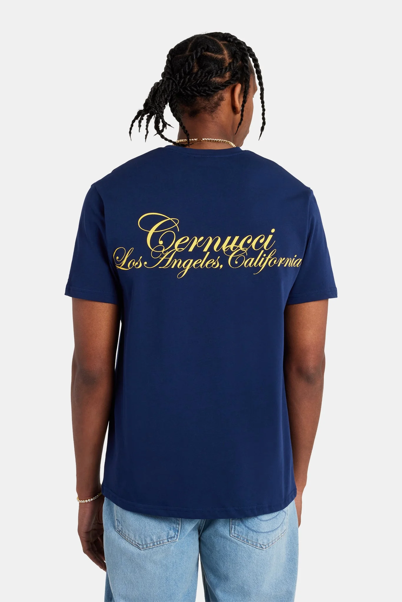 California Text T-Shirt - Navy - Image 4