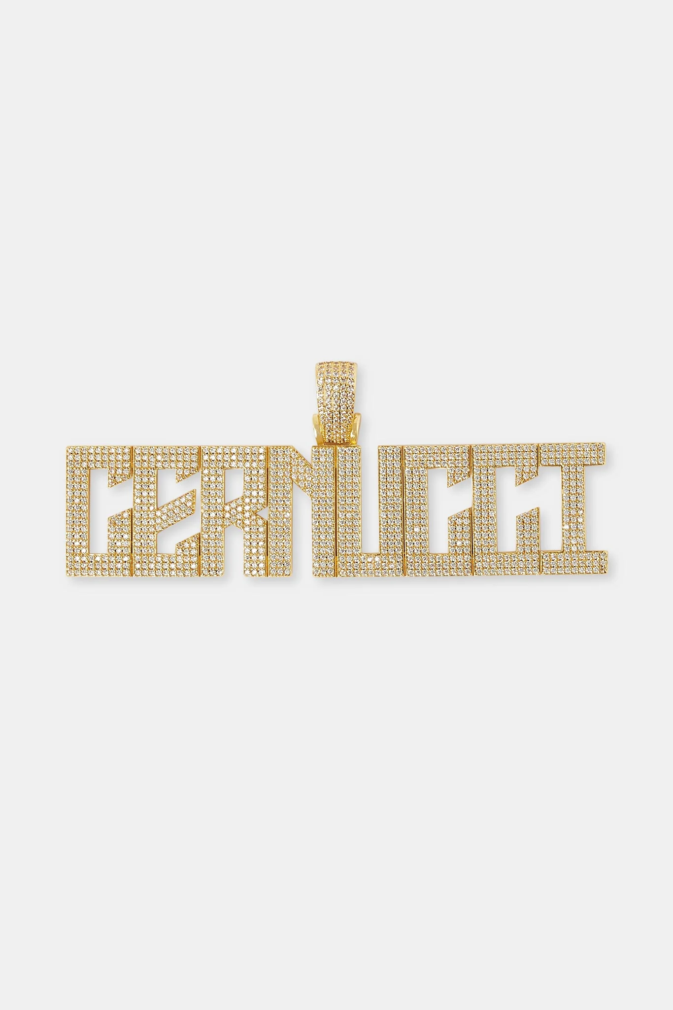 Calvera Font Pendant - 22mm - Gold - Image 2