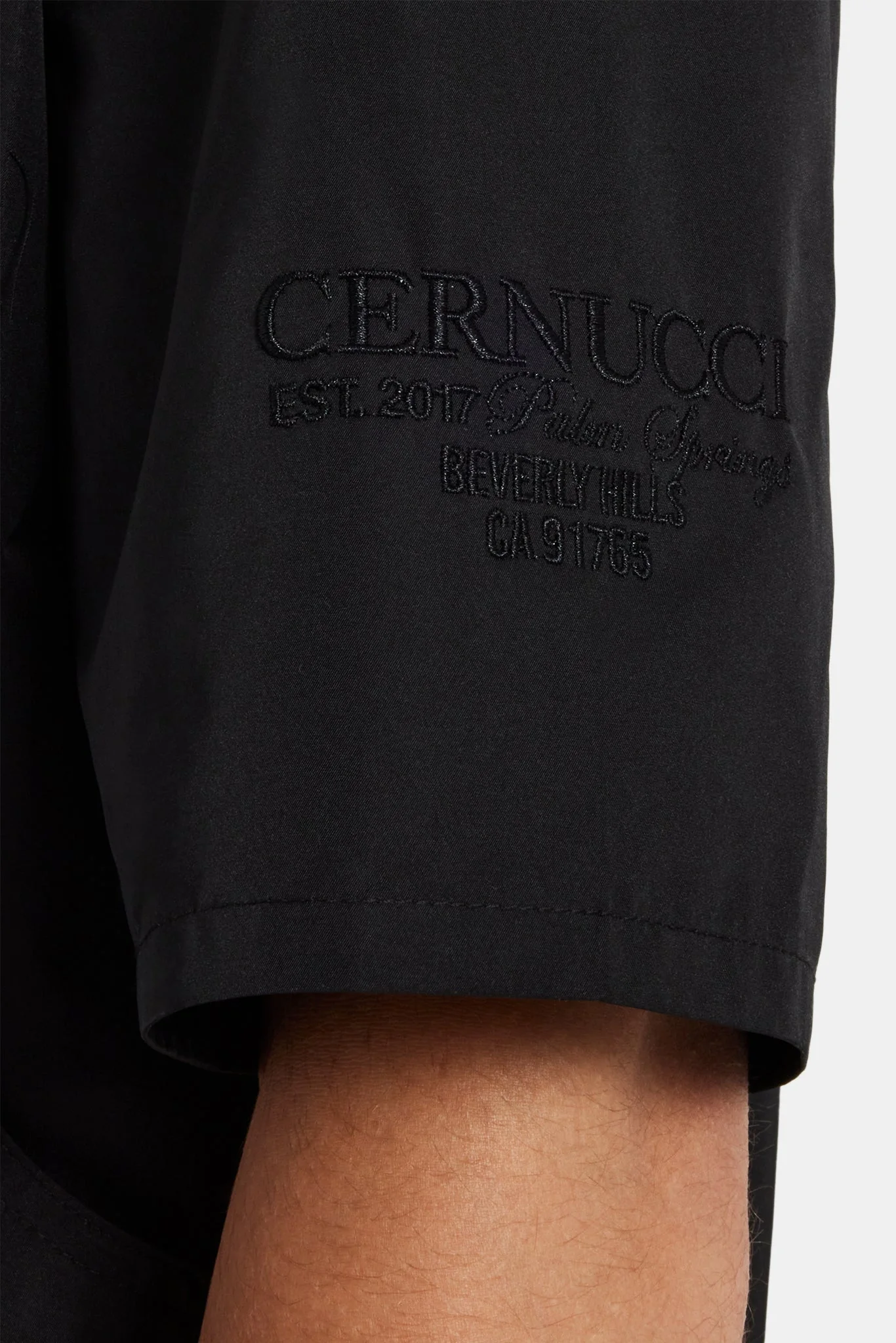 Carpenter Nylon Embroidered Shirt - Black - Image 3