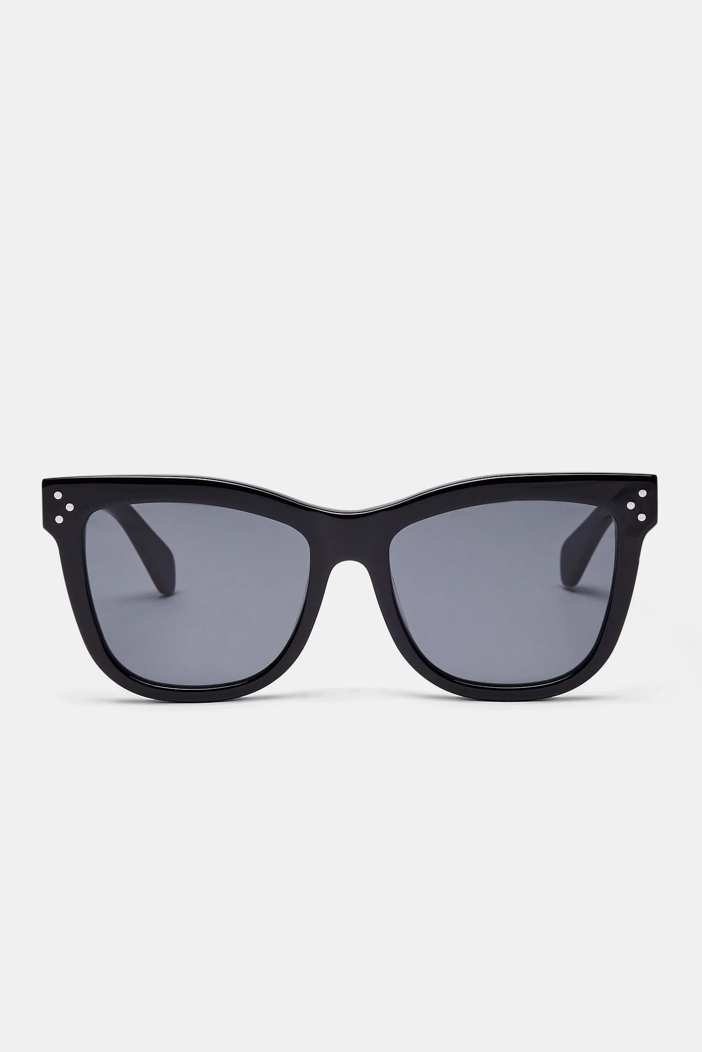 Cat Eye Acetate Sunglasses - Black - Image 3