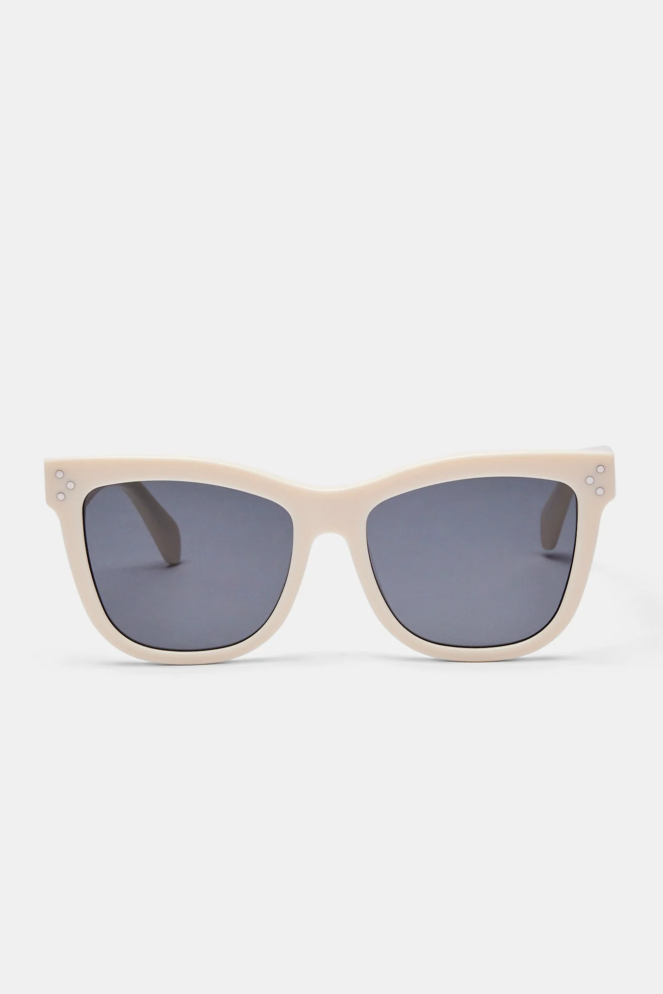 Cat Eye Acetate Sunglasses - Ecru - Image 3