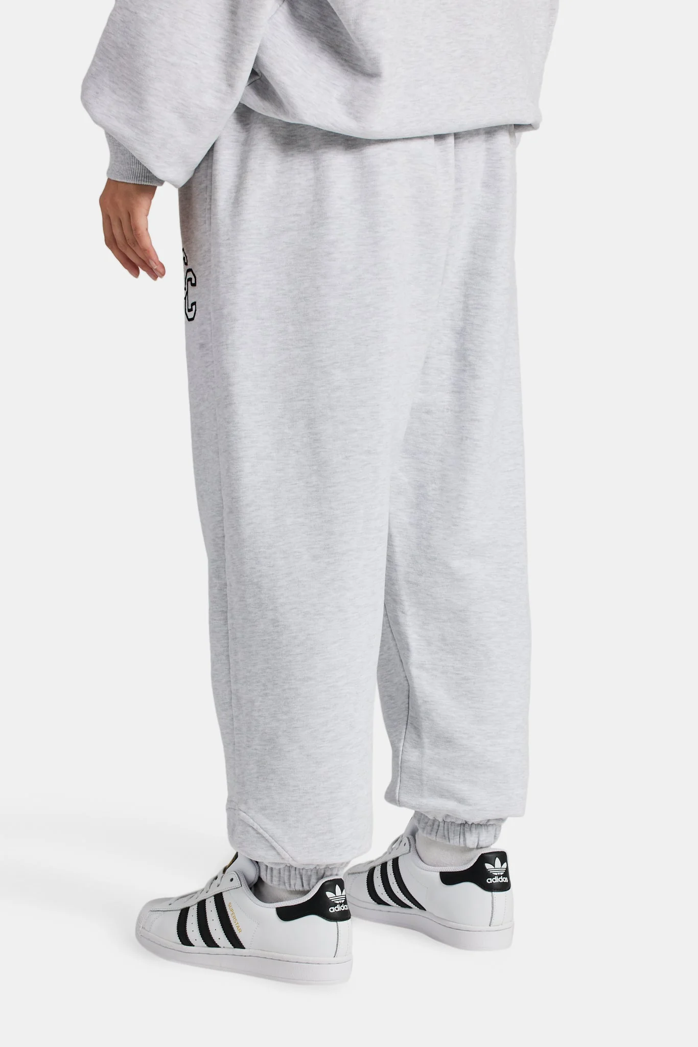 CCC Applique Varsity Jogger - Grey Marl - Image 2