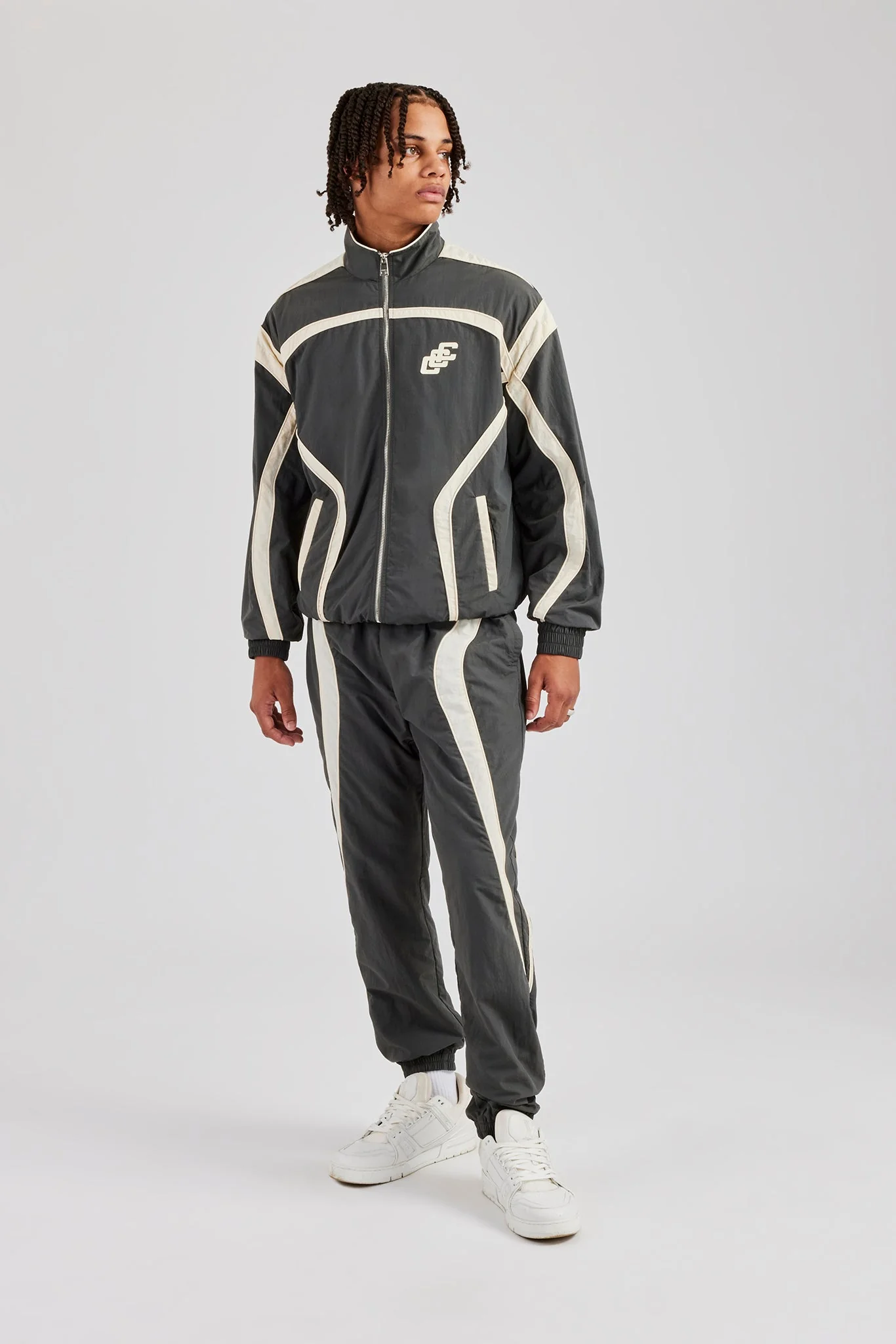 CCC Nylon Cuffed Jogger - Charcoal - Image 5