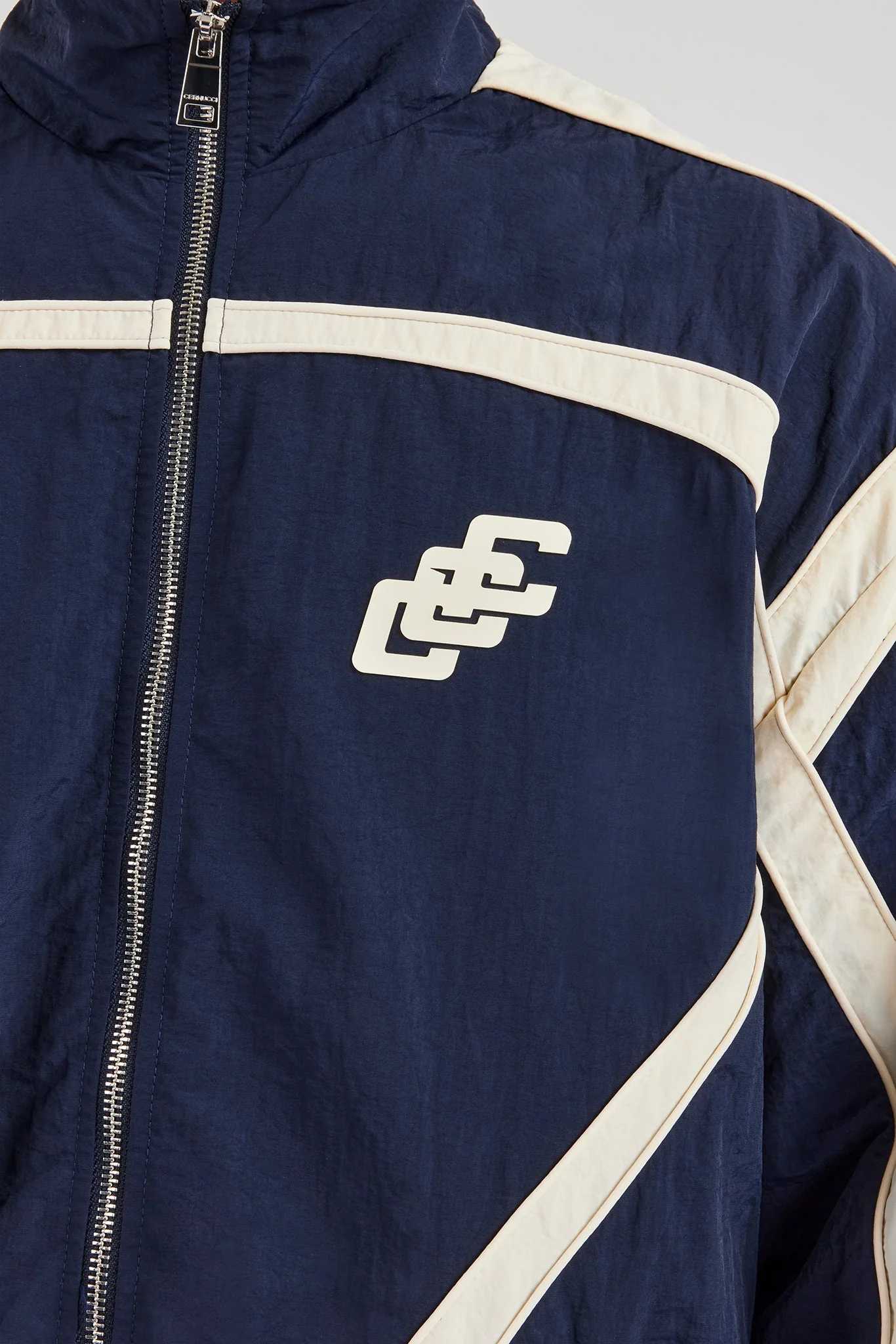 CCC Nylon Zip Through Jacket - Navy Blue - Image 4
