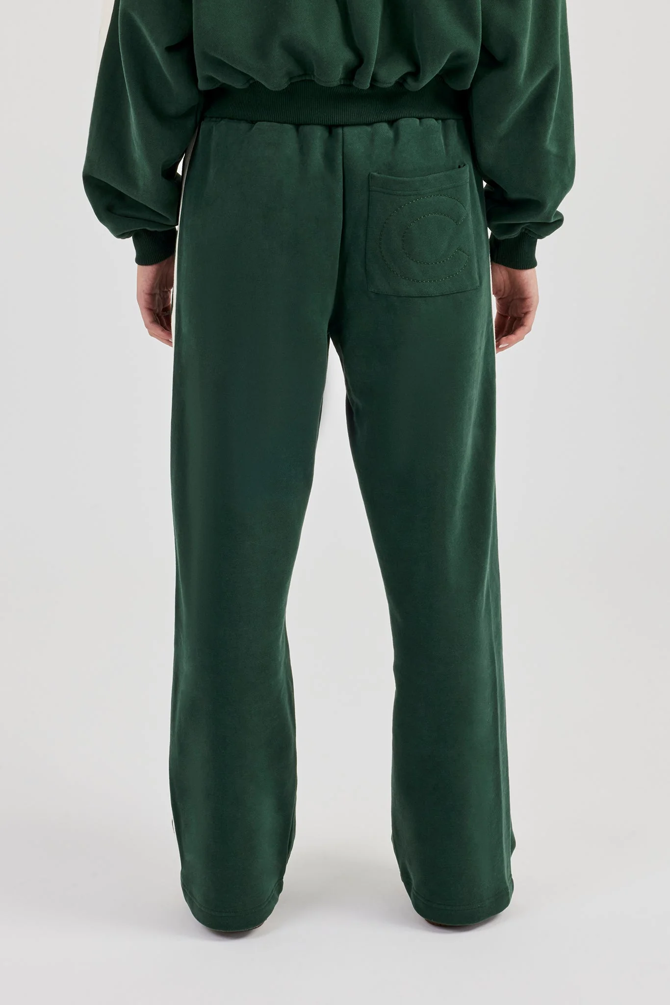 CCC Taping Wide Leg Jogger - Forest Green - Image 4