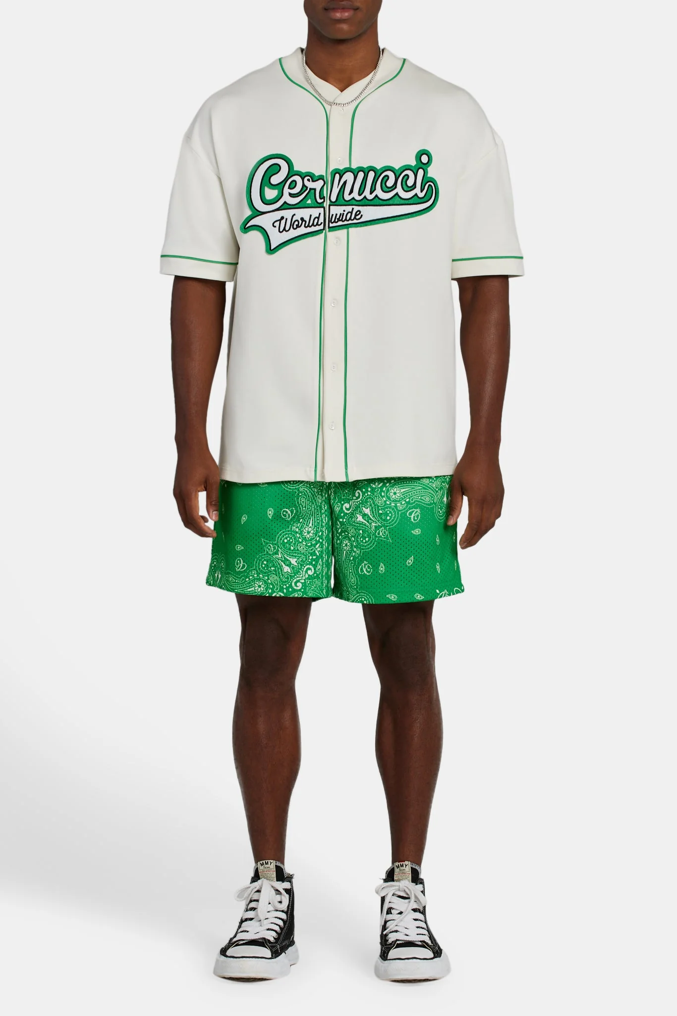 Cernucci Baseball Shirt - Off White - Image 3