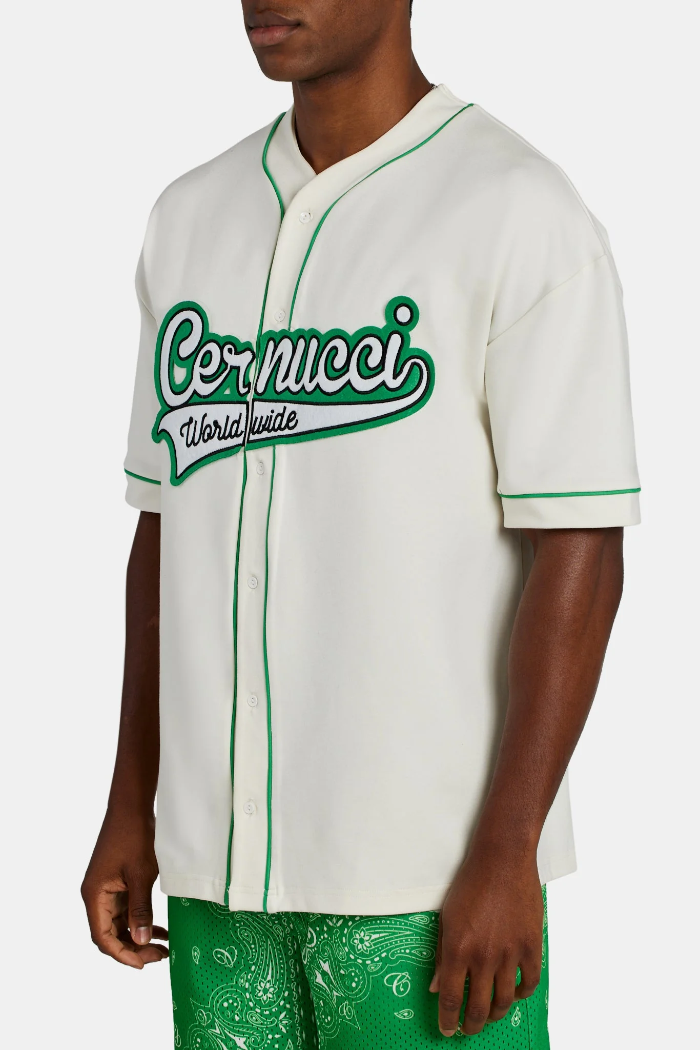 Cernucci Baseball Shirt - Off White - Image 4