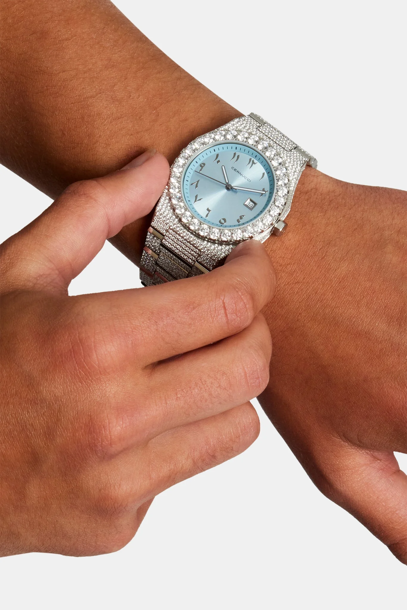 Cernucci Blue Iced Watch - Image 4