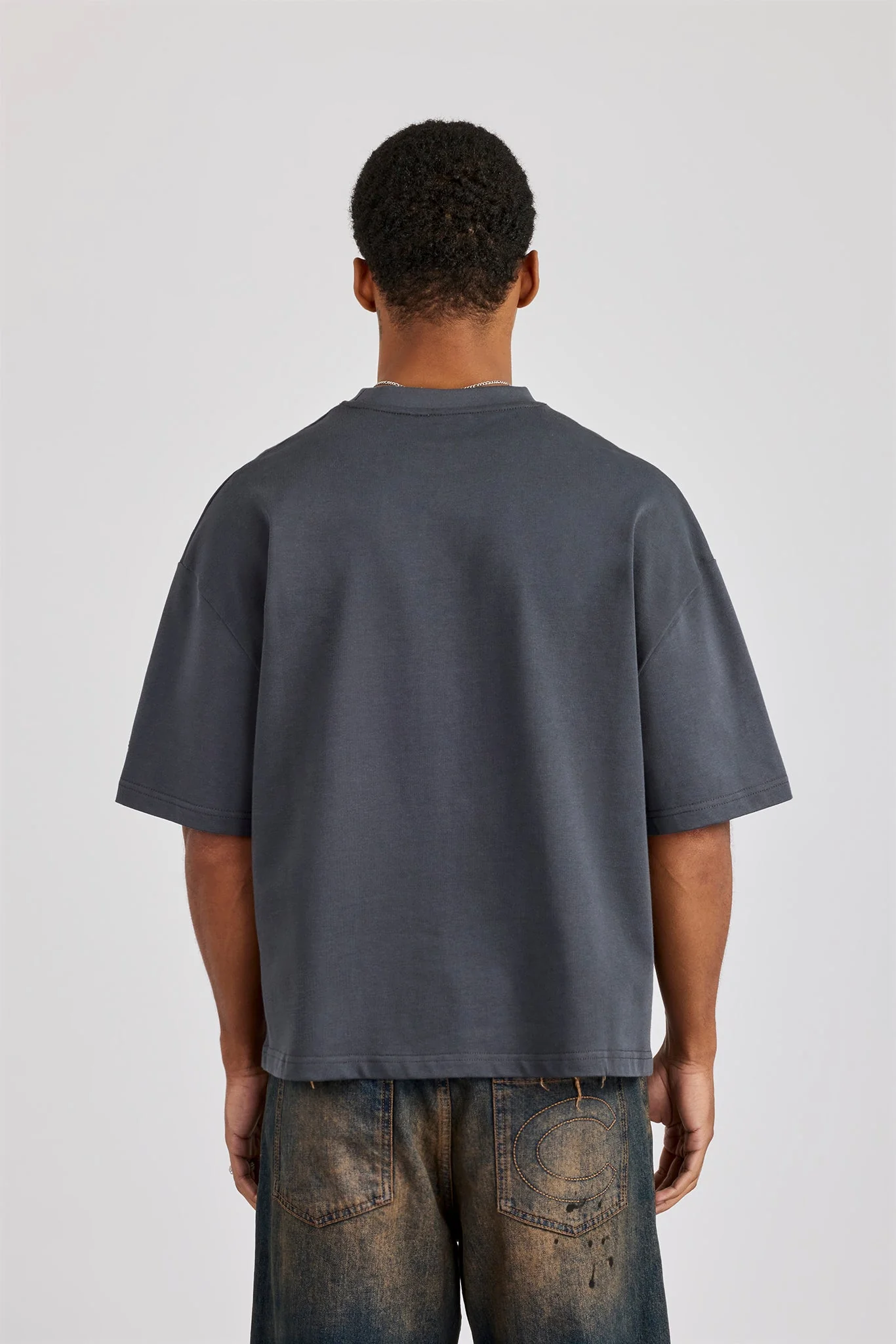 Cernucci Boxy T-Shirt - Charcoal - Image 3