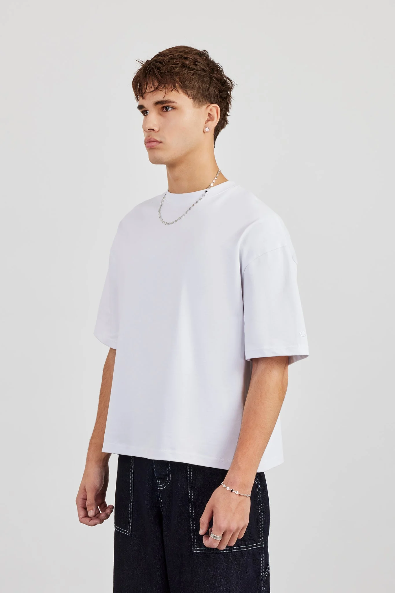 Cernucci Boxy T-Shirt - White - Image 3