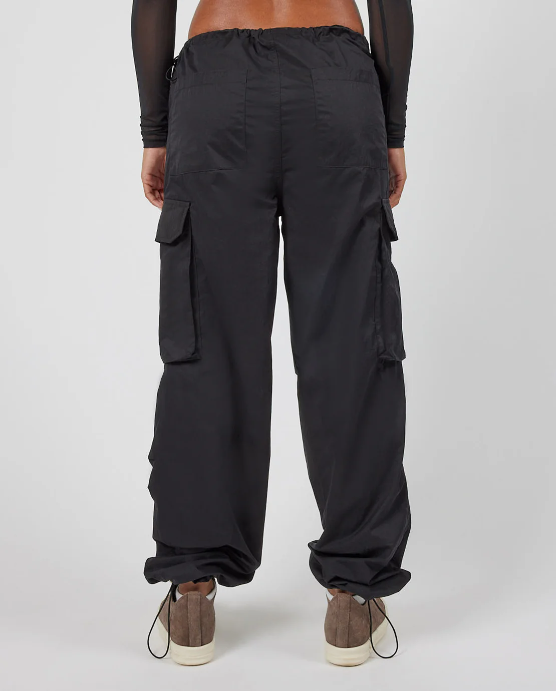 Cernucci Cargo Parachute Trouser - Black - Image 4
