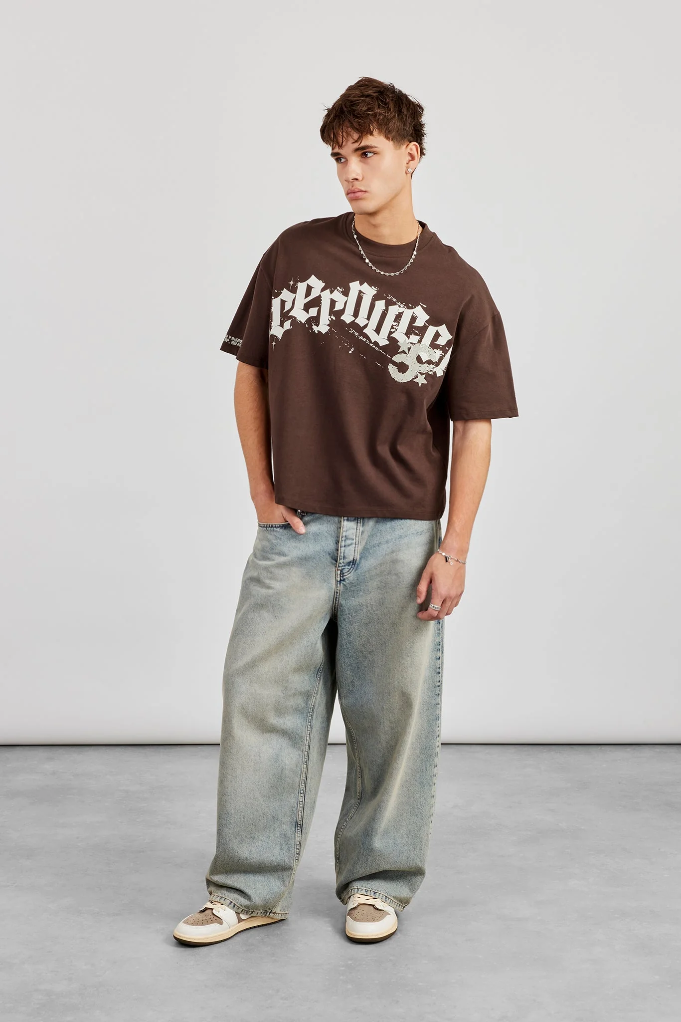 Cernucci CC 86 Boxy T-Shirt - Chocolate - Image 2