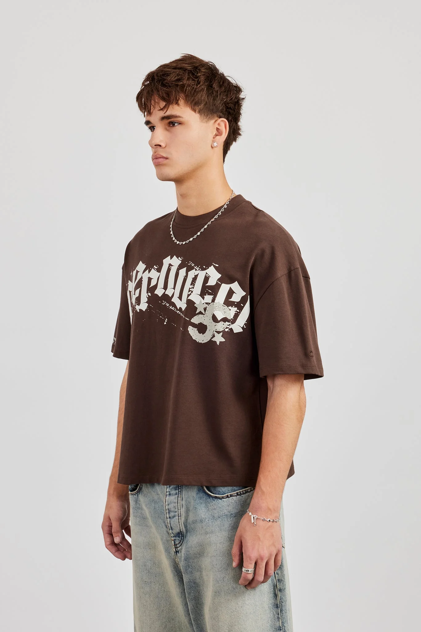 Cernucci CC 86 Boxy T-Shirt - Chocolate - Image 4
