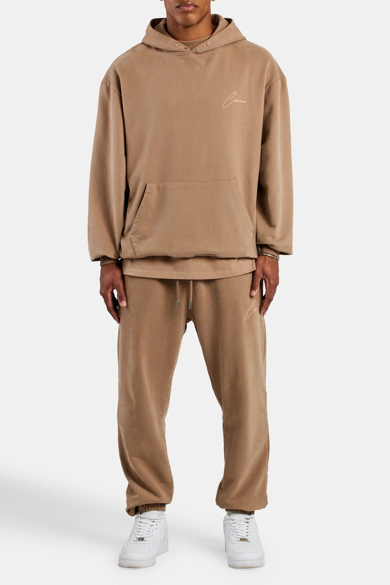 Cernucci Cuffed Jogger - Coffee - Image 2