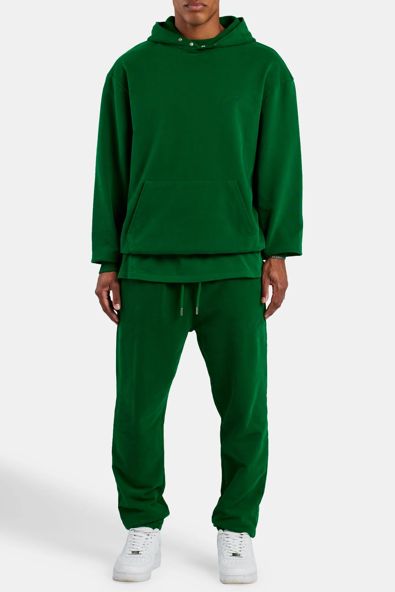 Cernucci Cuffed Jogger - Dark Green - Image 2