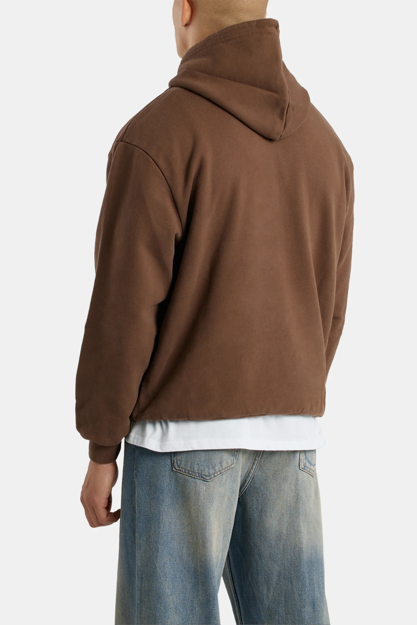 Cernucci Embroidered Hoodie - Chocolate - Image 5