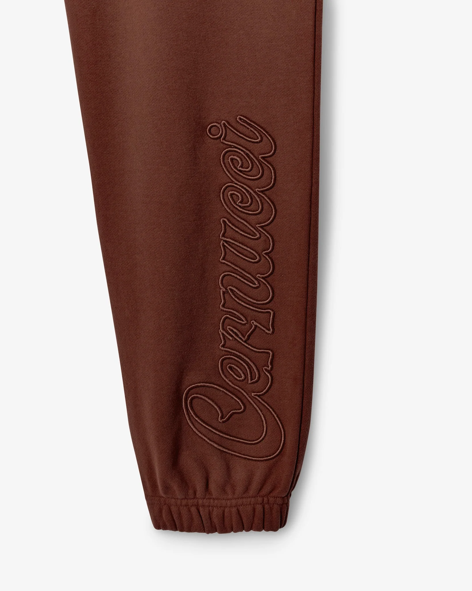 Cernucci Embroidered Jogger - Chocolate - Image 8