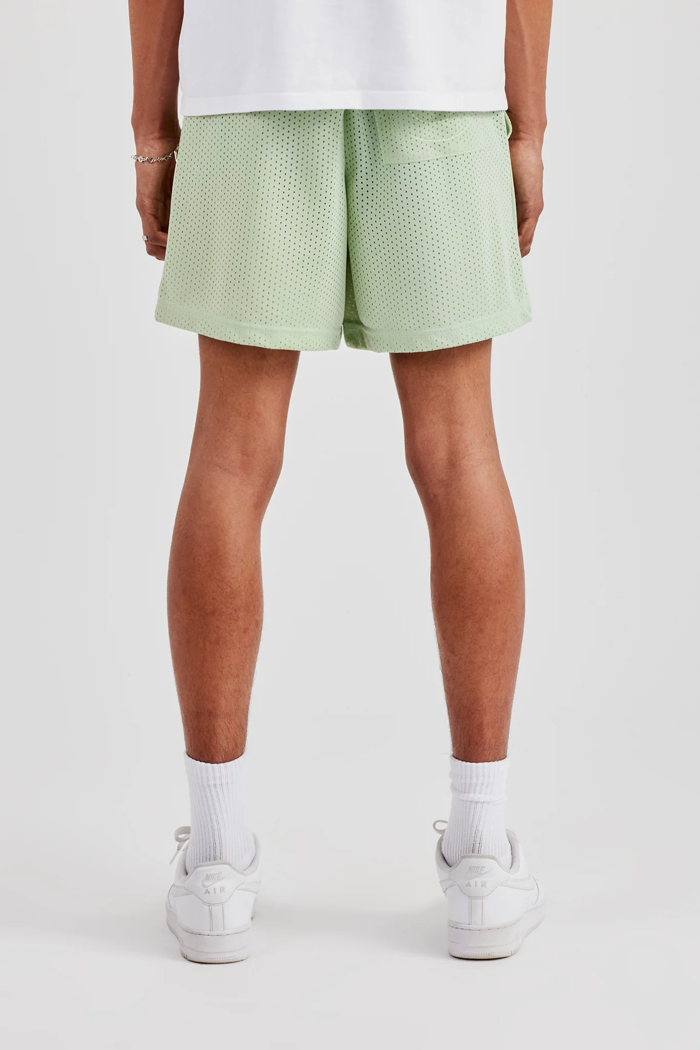 Cernucci Embroidered Mesh Short - Sage - Image 3
