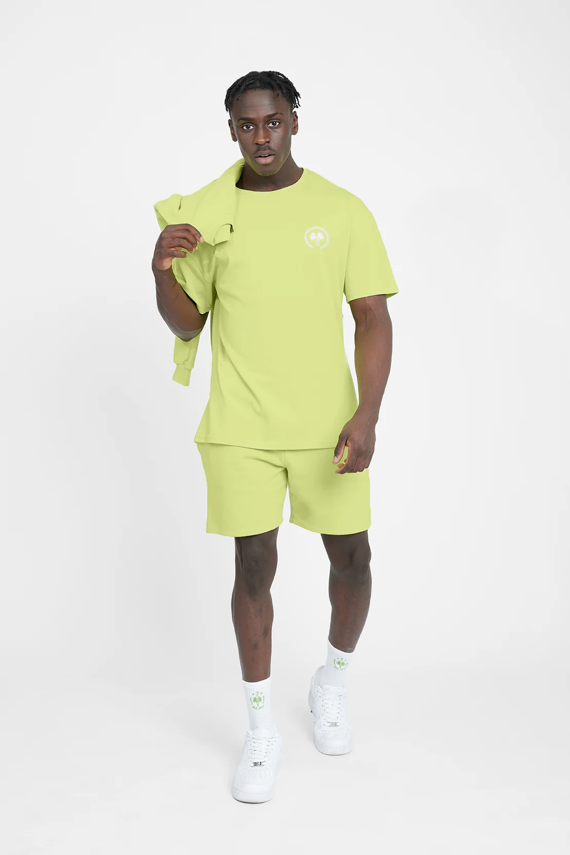 Cernucci Embroidered Sweatshirt - Lime - Image 2