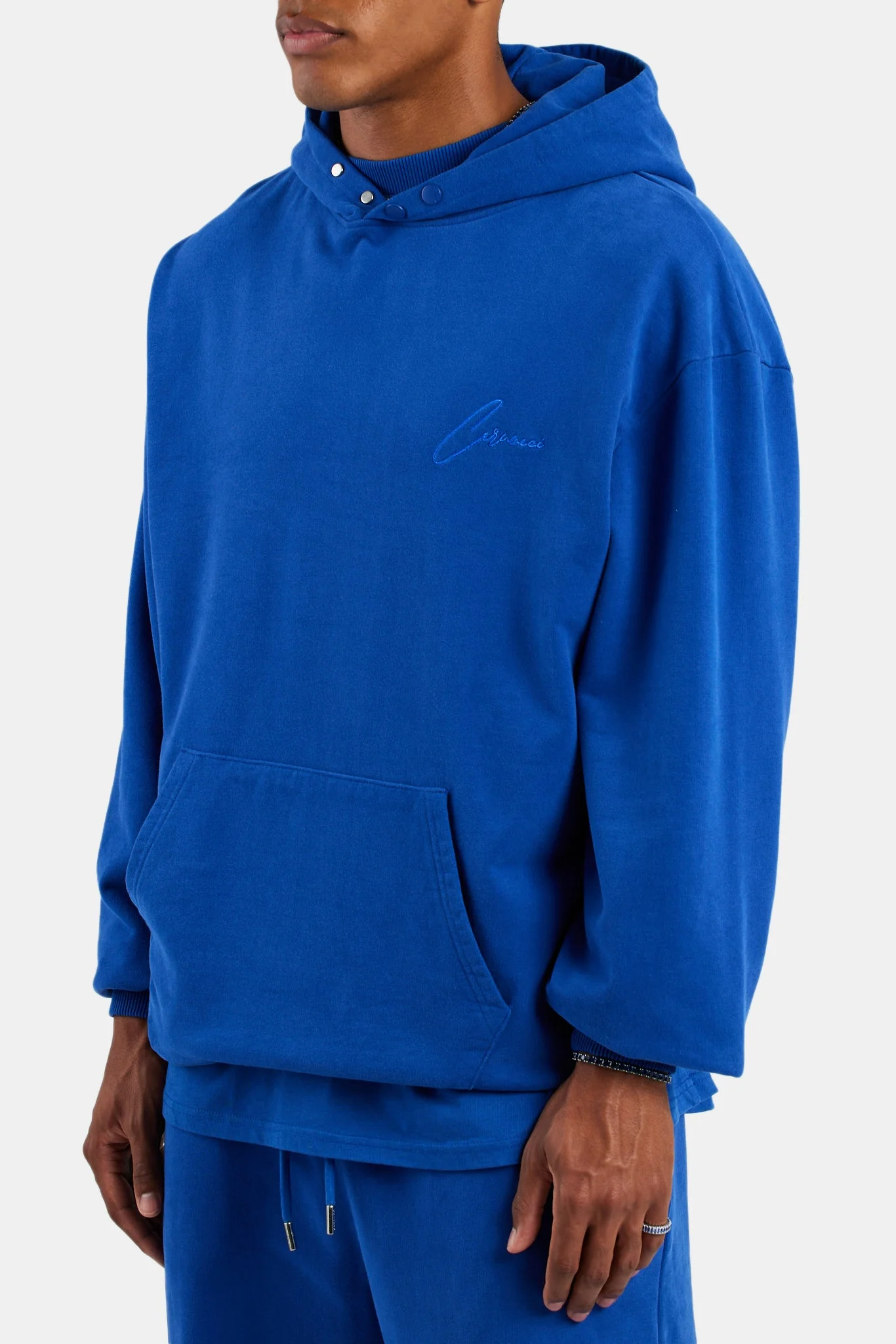 Cernucci Font Hoodie - Cobalt - Image 3