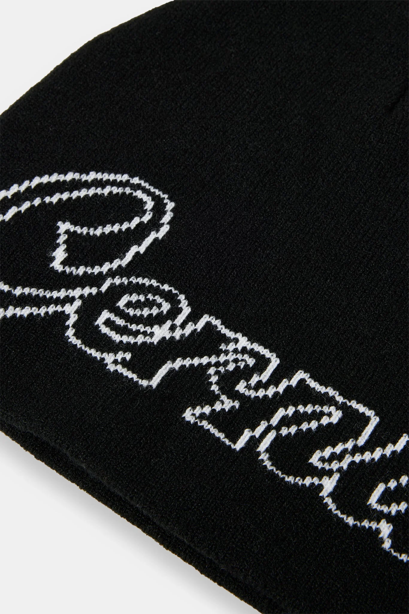 Cernucci Intarsia Beanie Hat - Black - Image 4