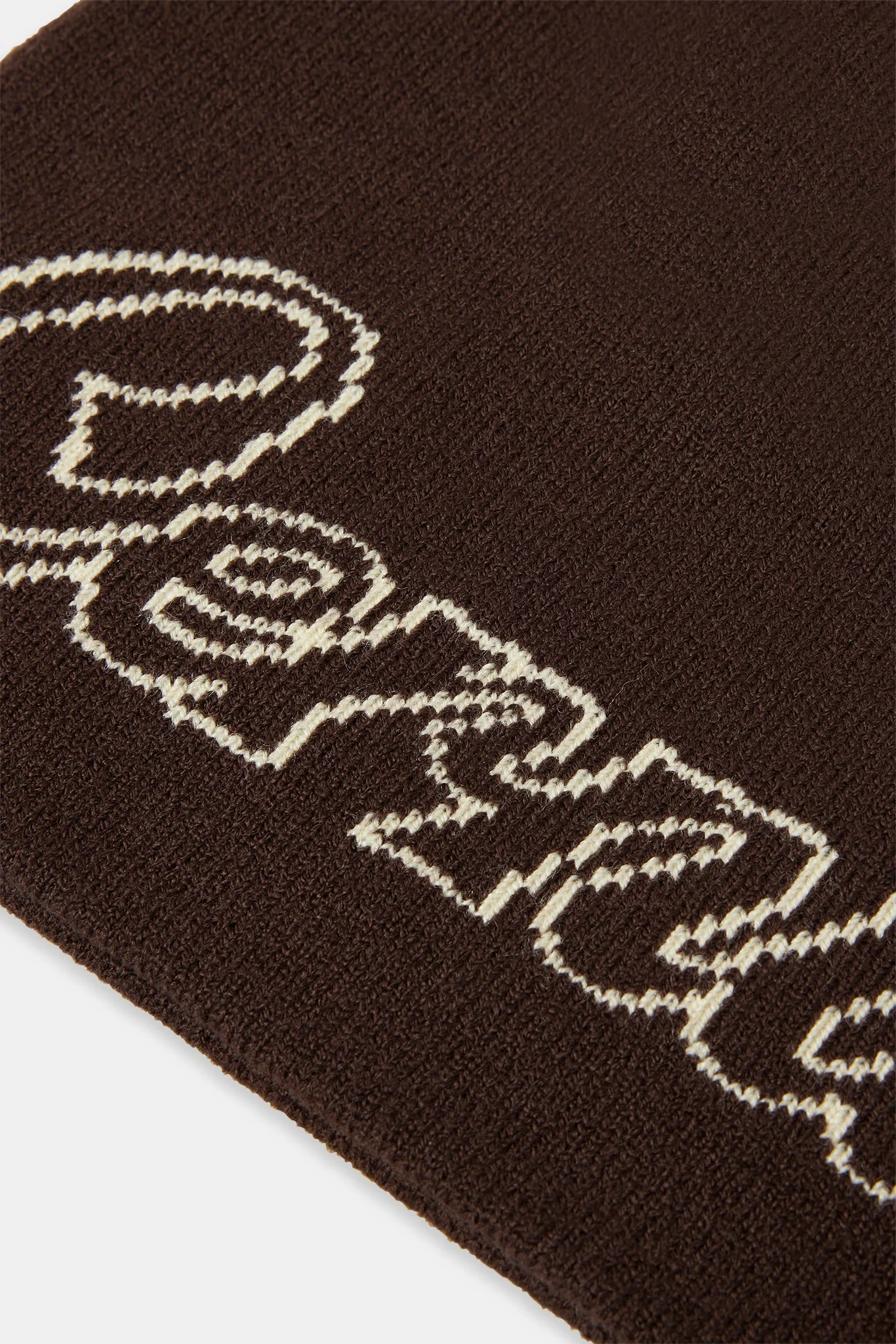 Cernucci Intarsia Beanie Hat - Chocolate - Image 4