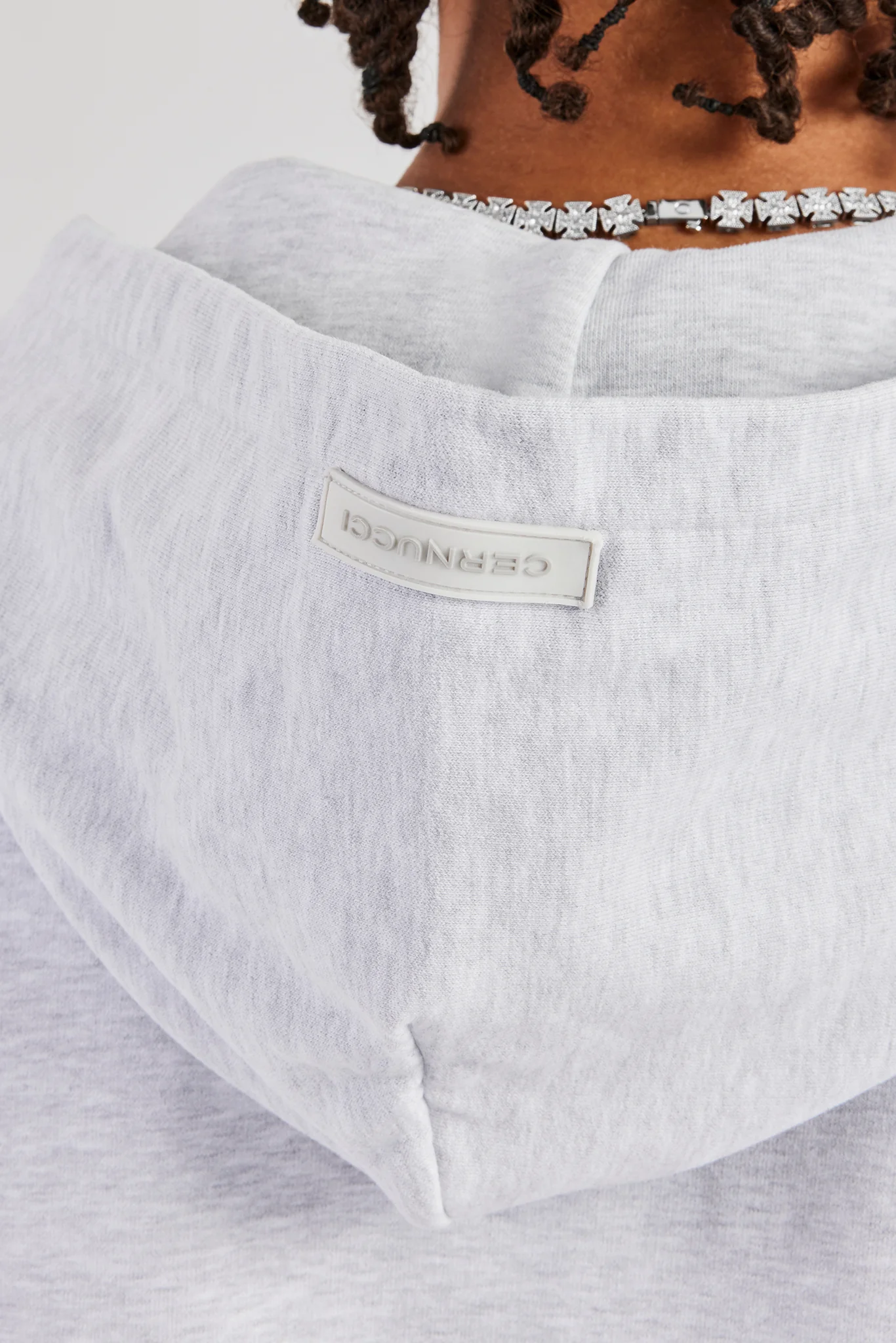 Zip Through Hoodie - Ash Grey - Image 2
